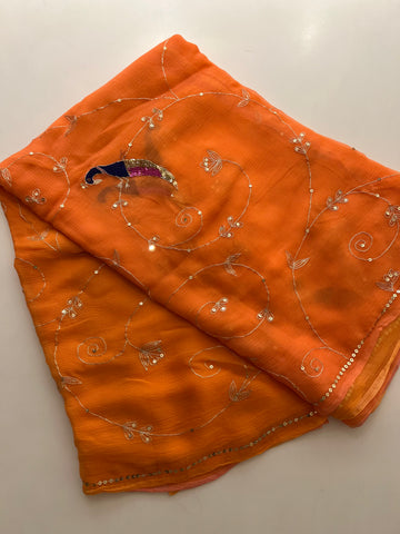 Rajputi chiffon saree Rajputi chiffon saree