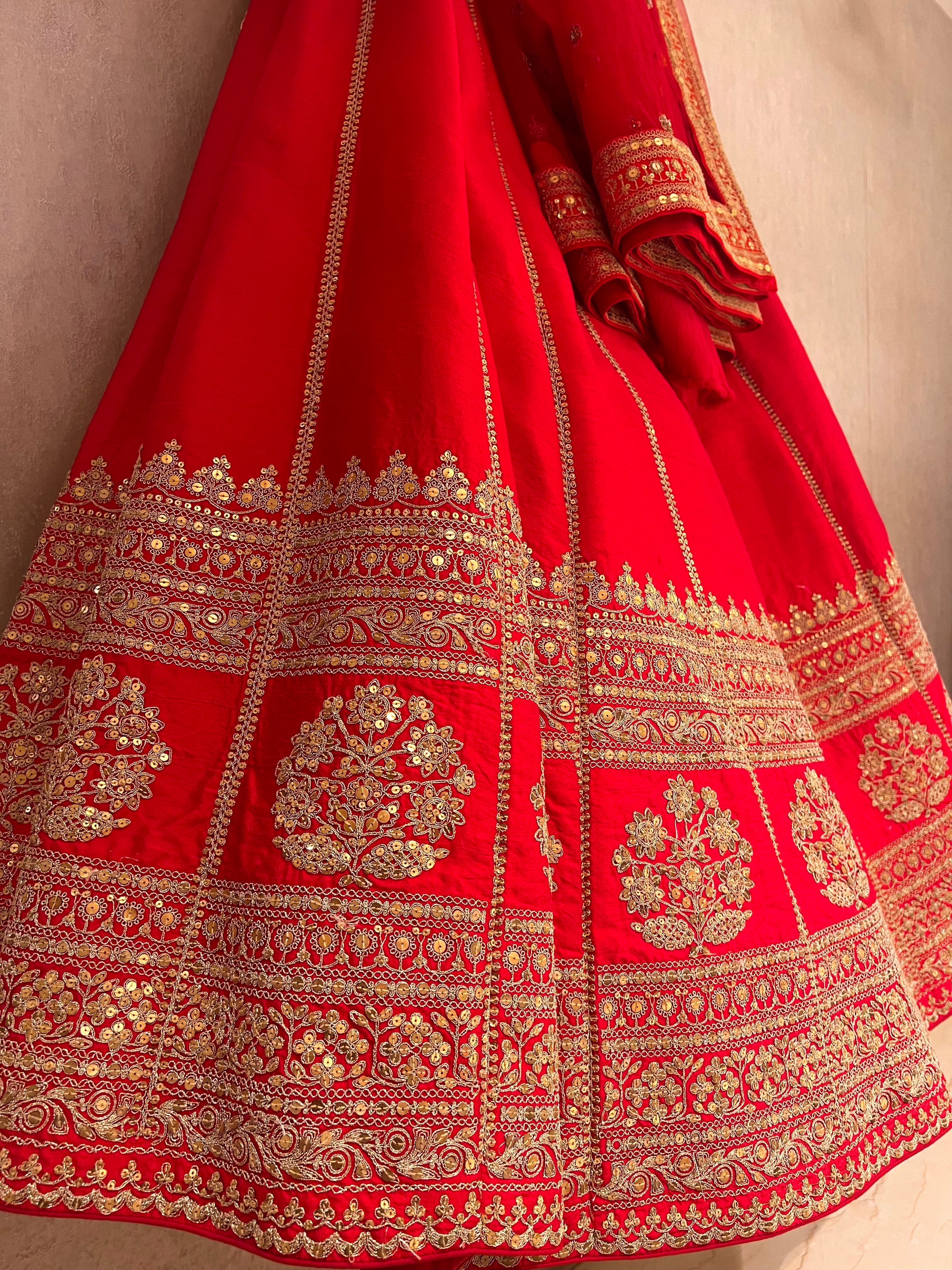 Handwork bridal best sale lehenga