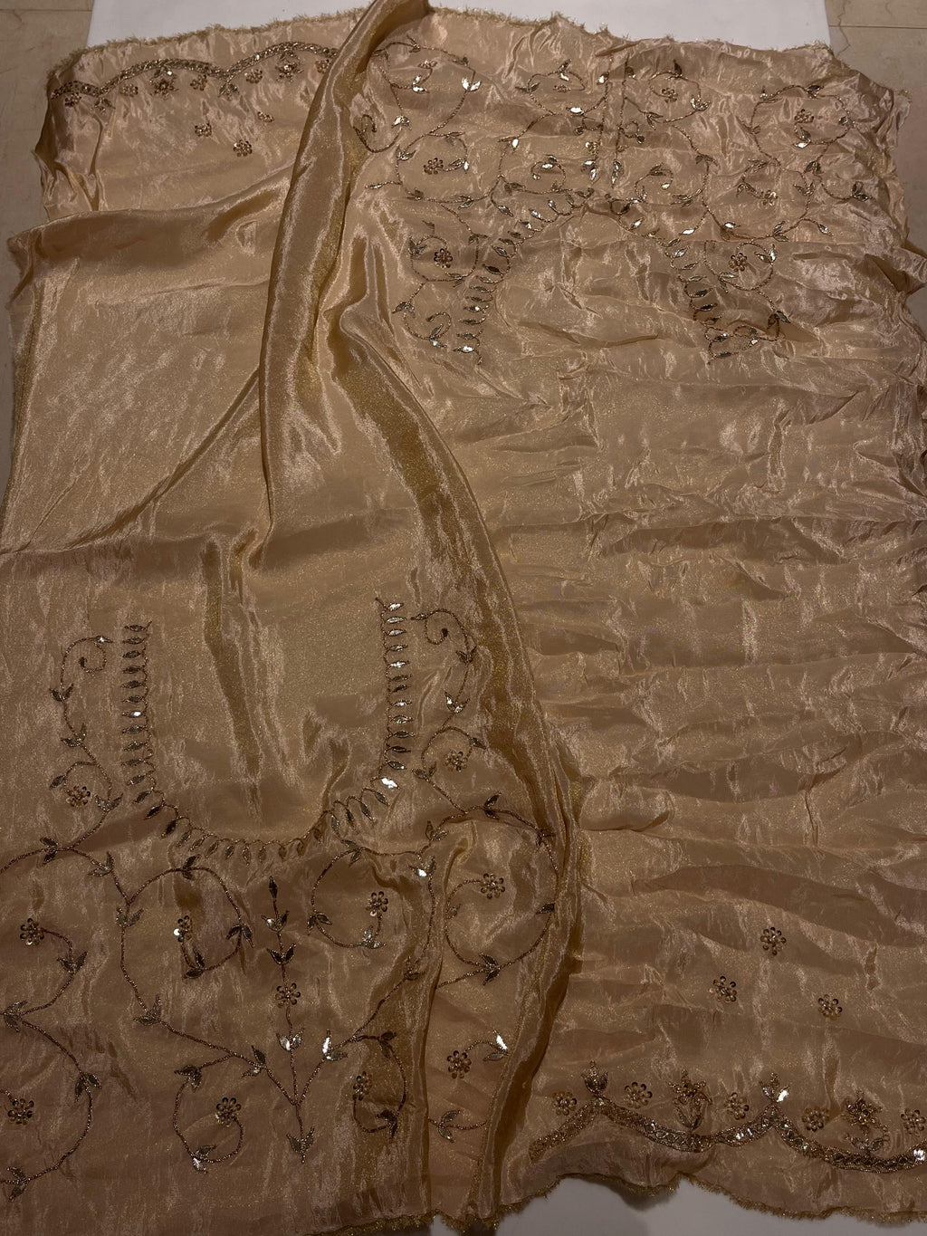 Peach Gotta Patti Lehenga Set