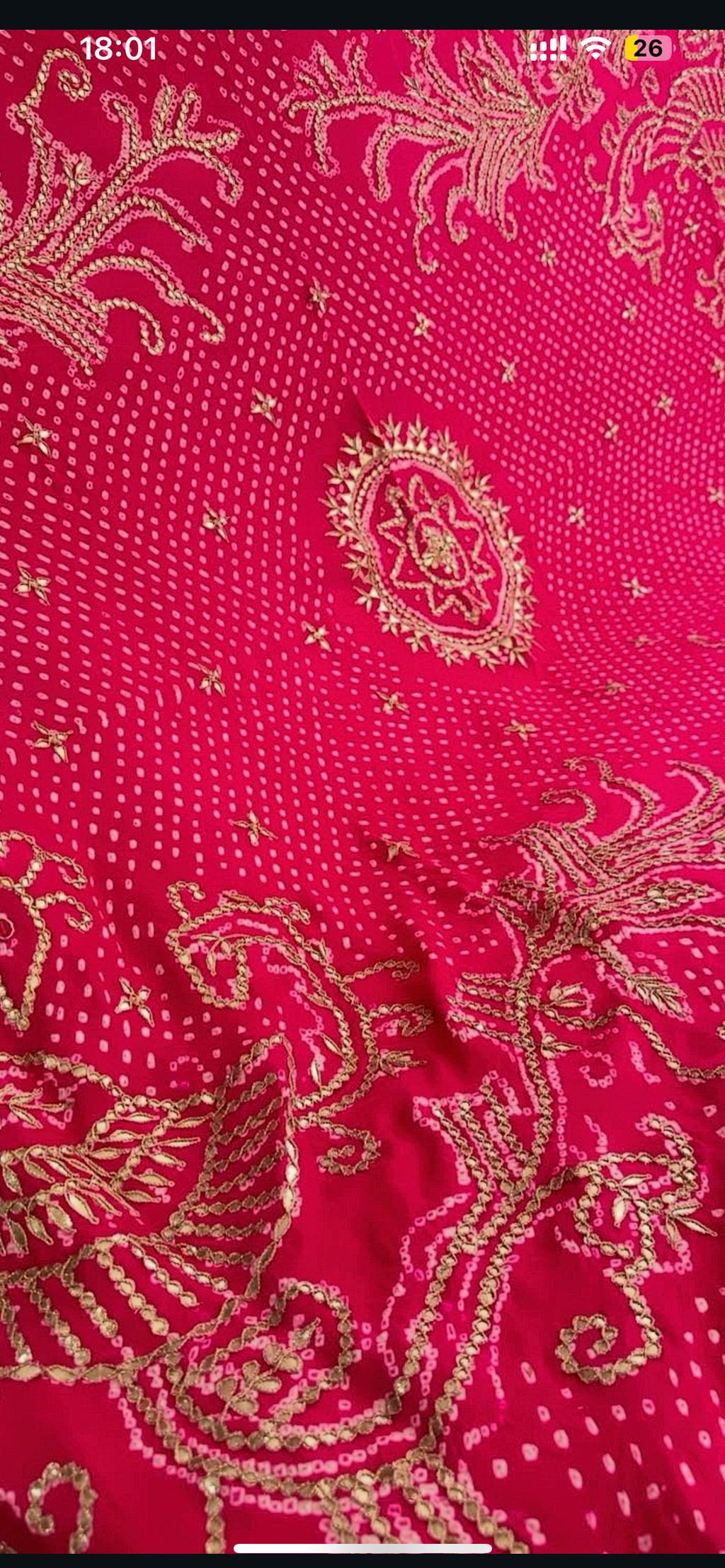 Prettiest handwork bhandej dupatta