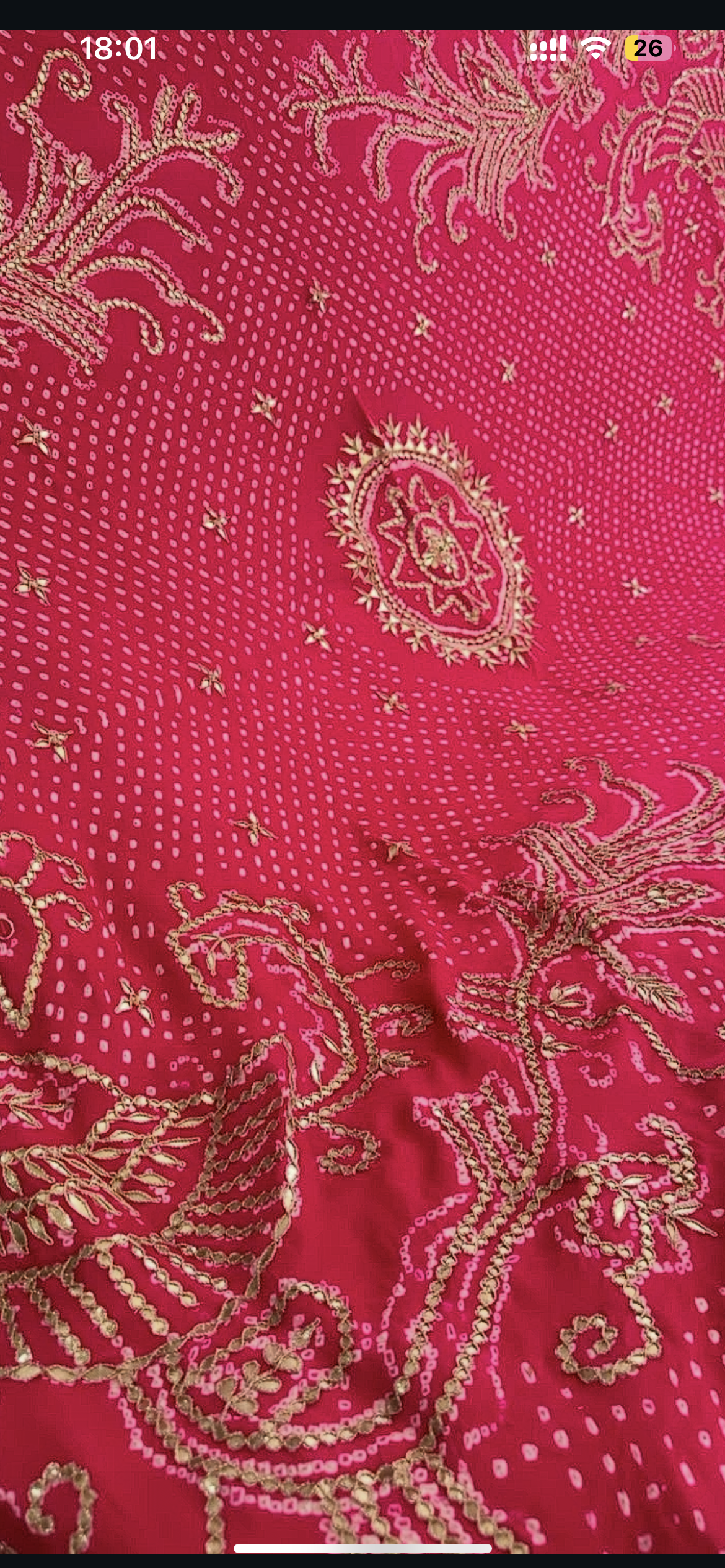 Prettiest handwork bhandej dupatta