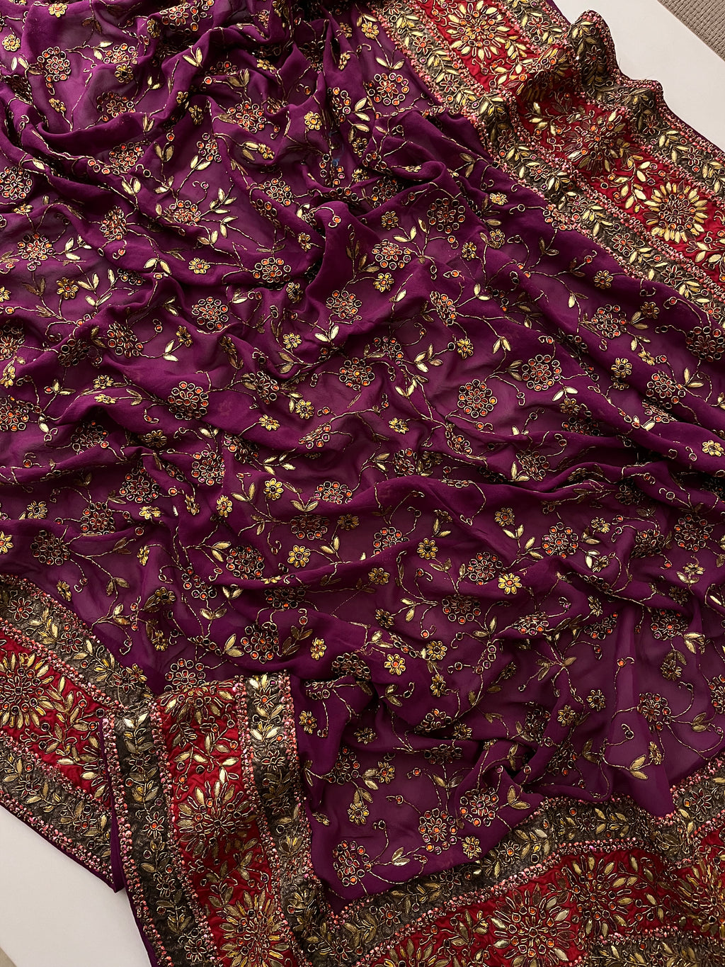 devdas paro wine saree