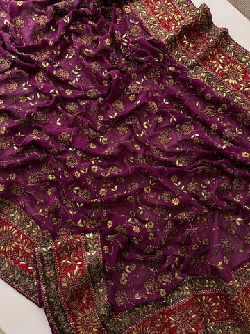 devdas paro wine saree