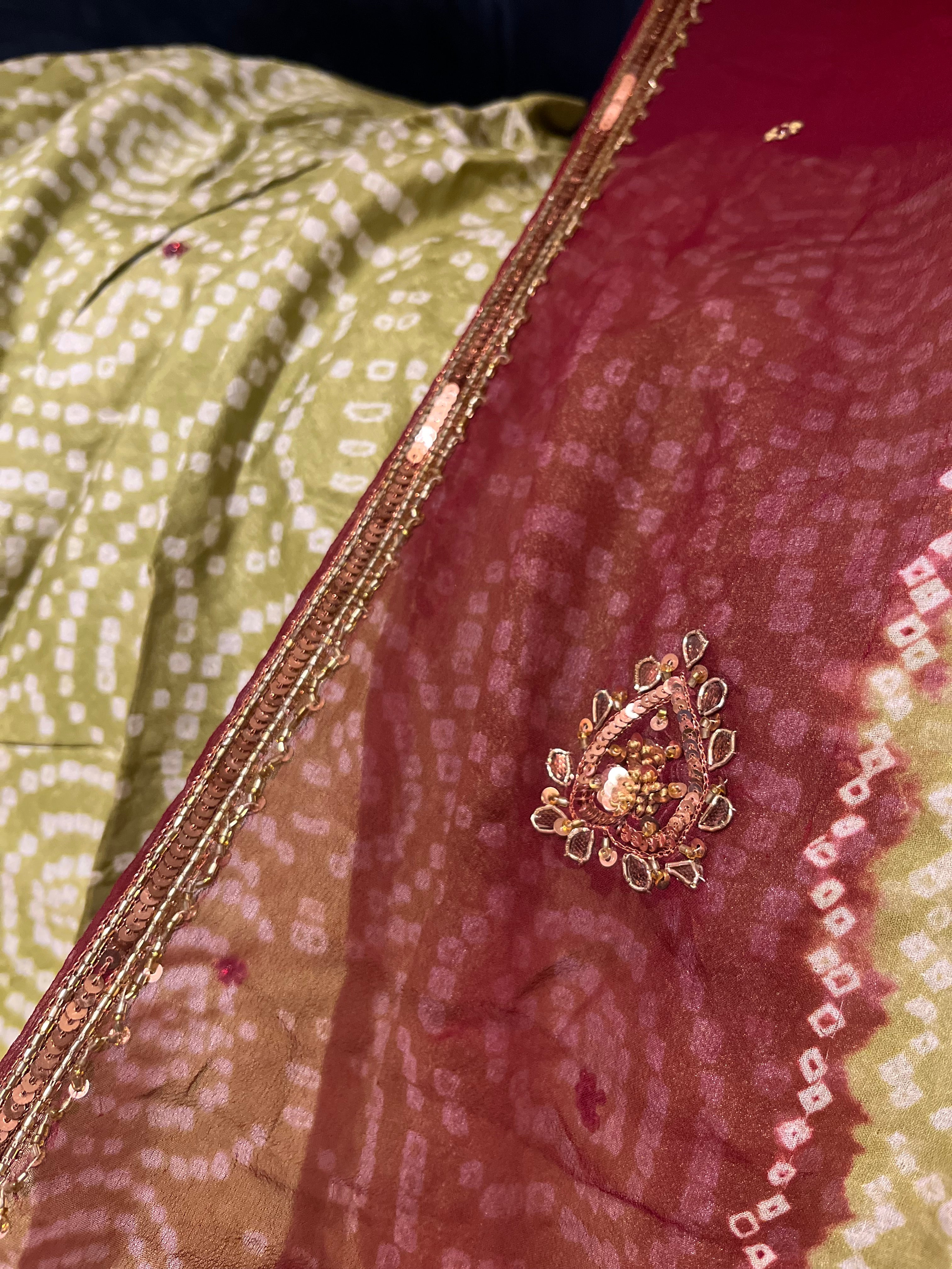 Traditional Bandej lehenga Set