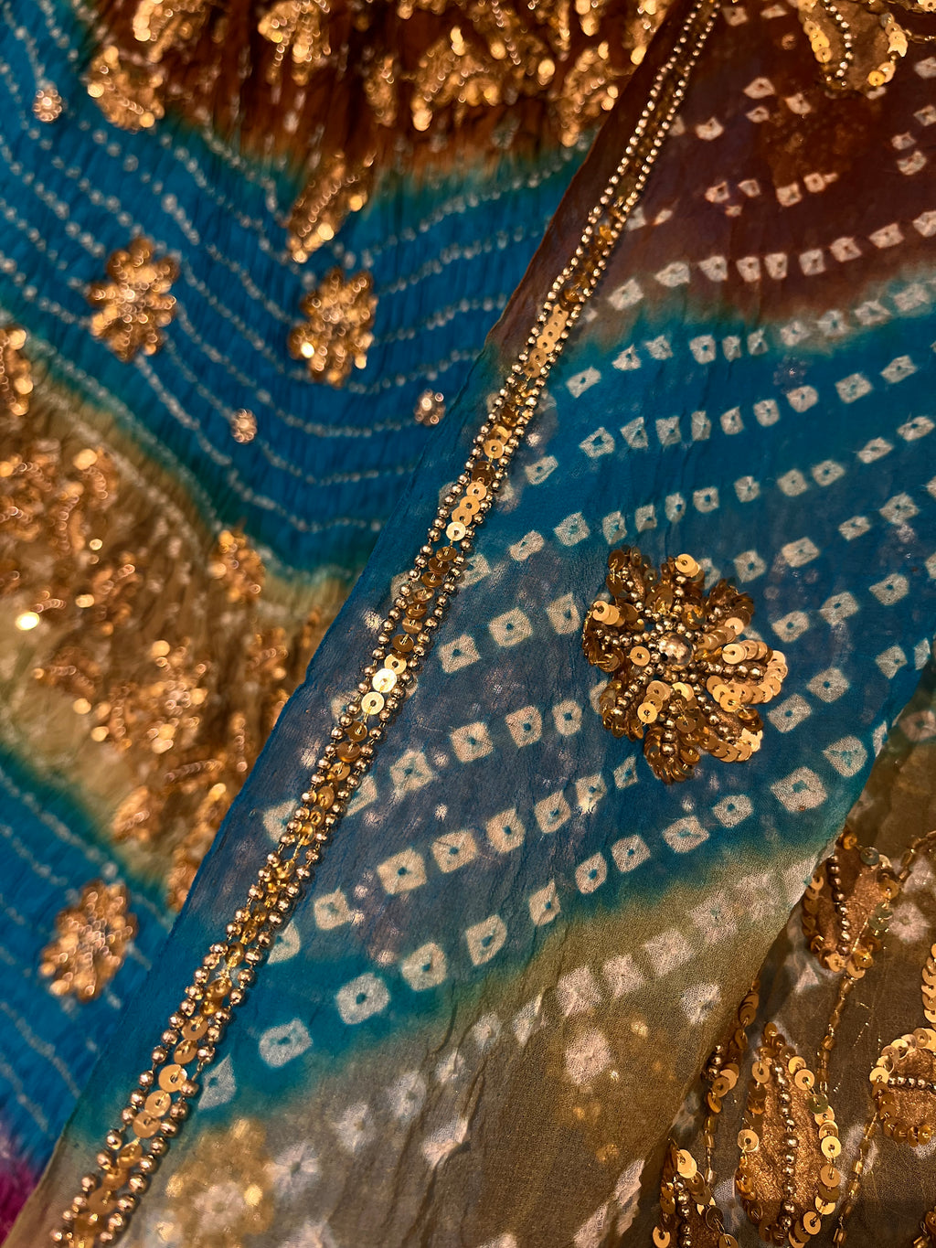 Unstitched Bandej Lehenga Set