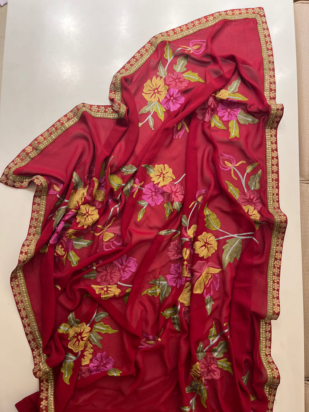 Floral Georgette Saree