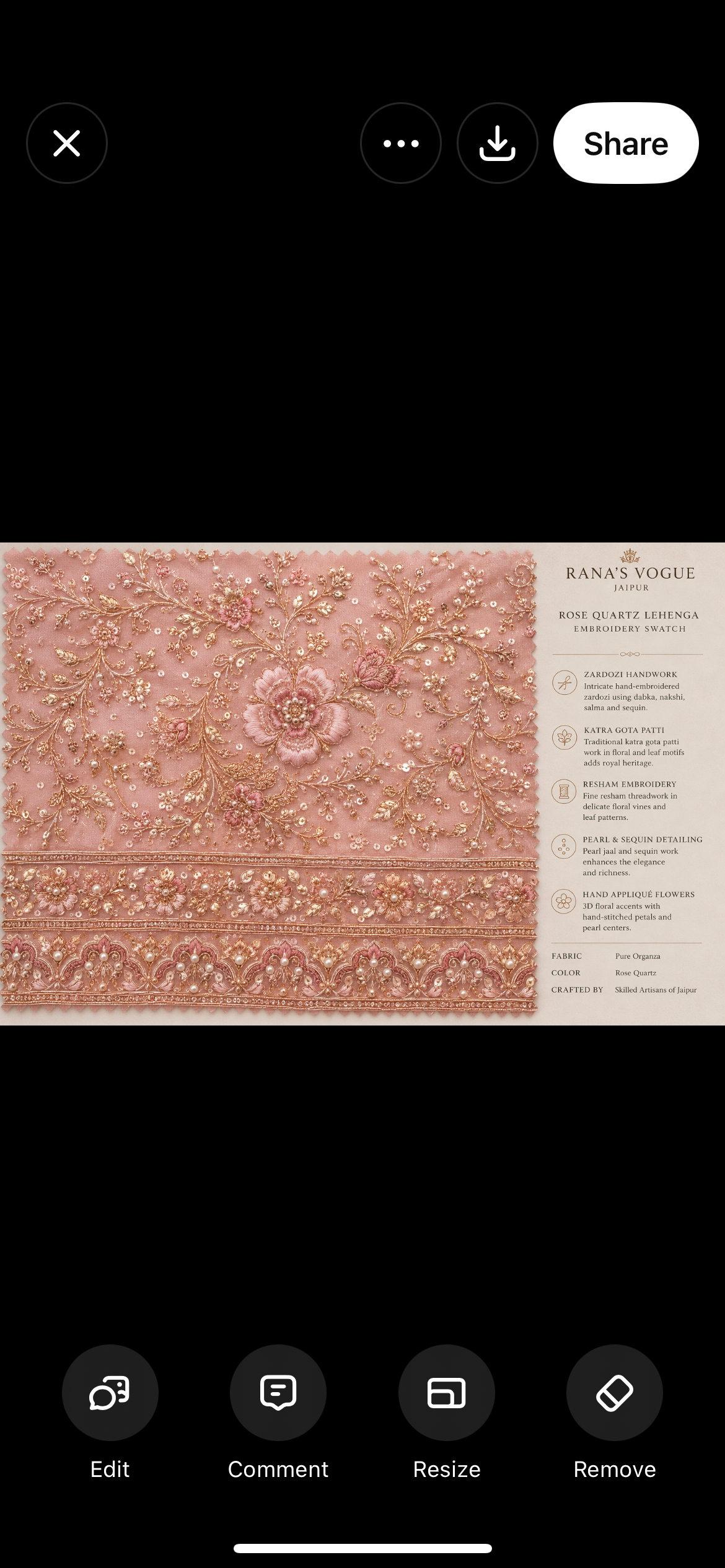 Rose quartz lehenga