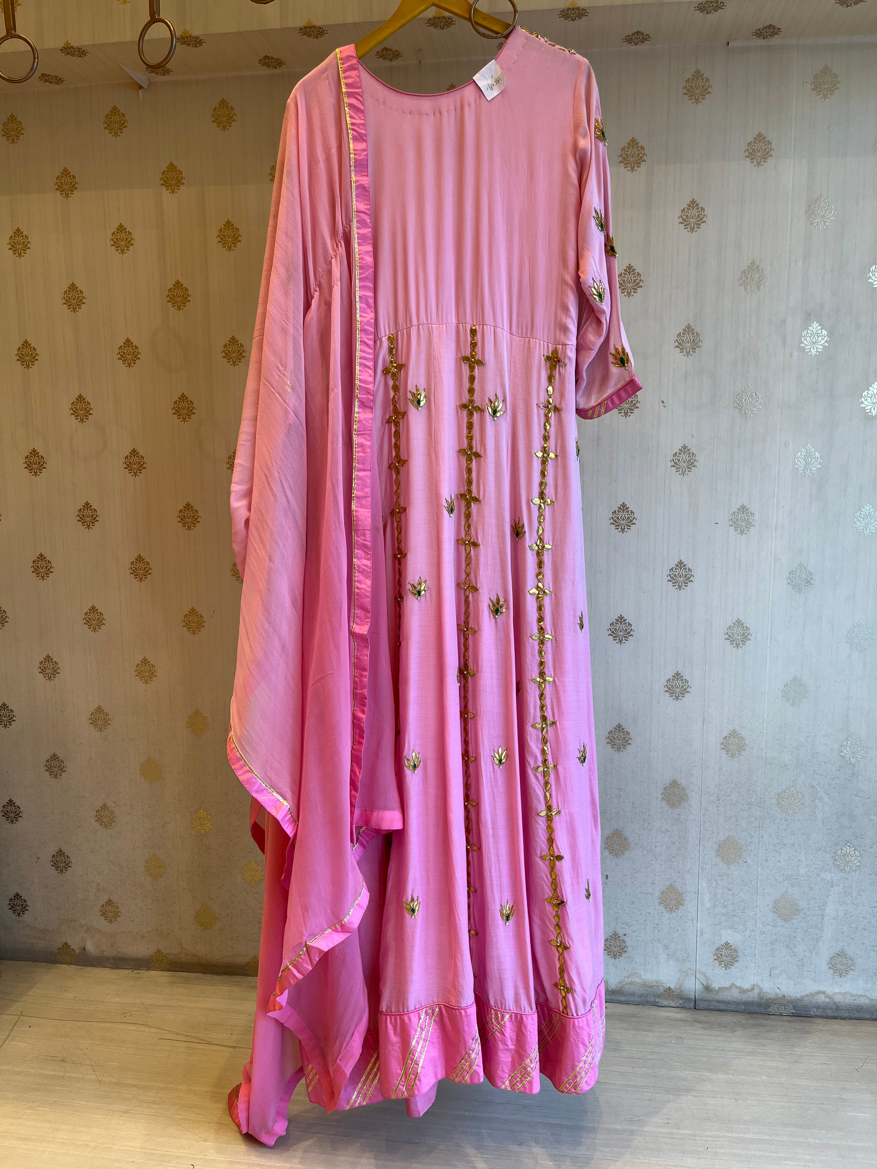 Full Length Pink Anarkali