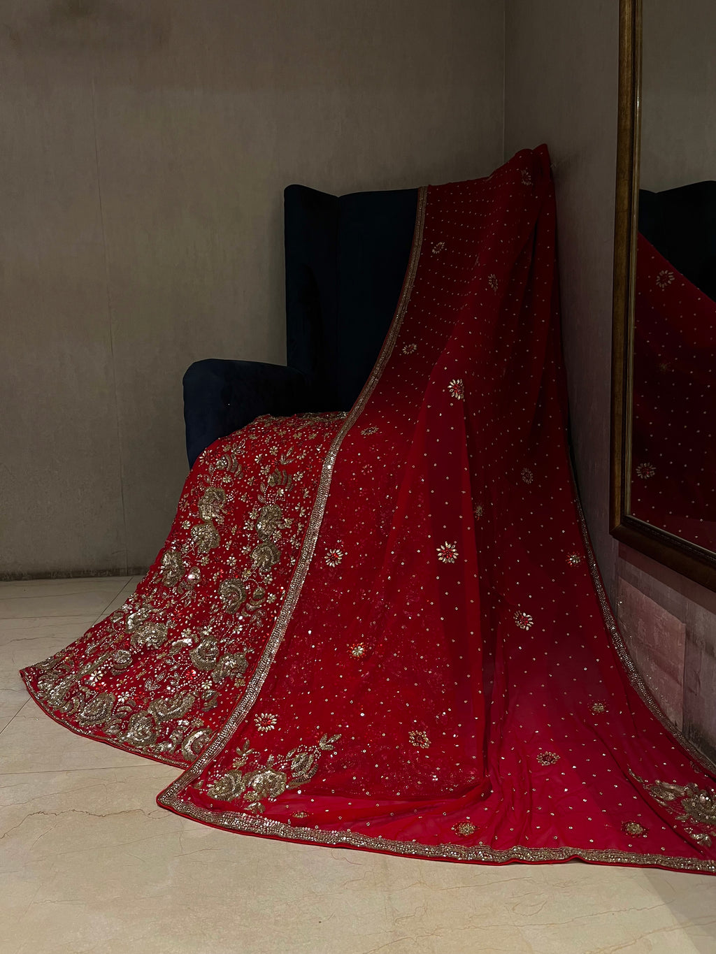 Bridal Red Lehenga Set