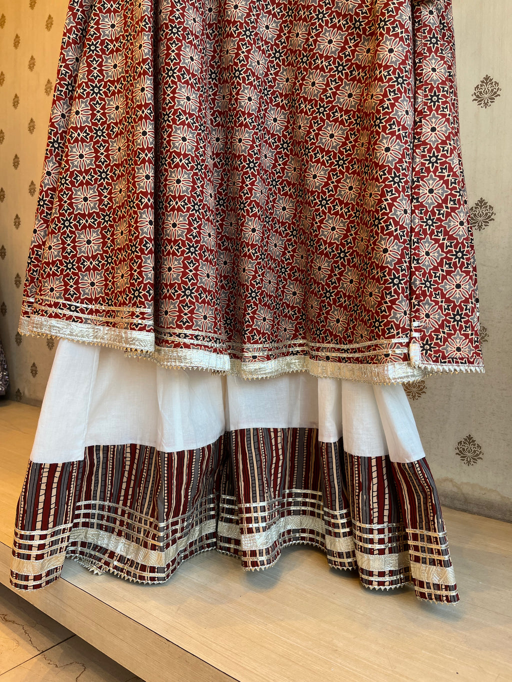 Printed Cotton Angrakha