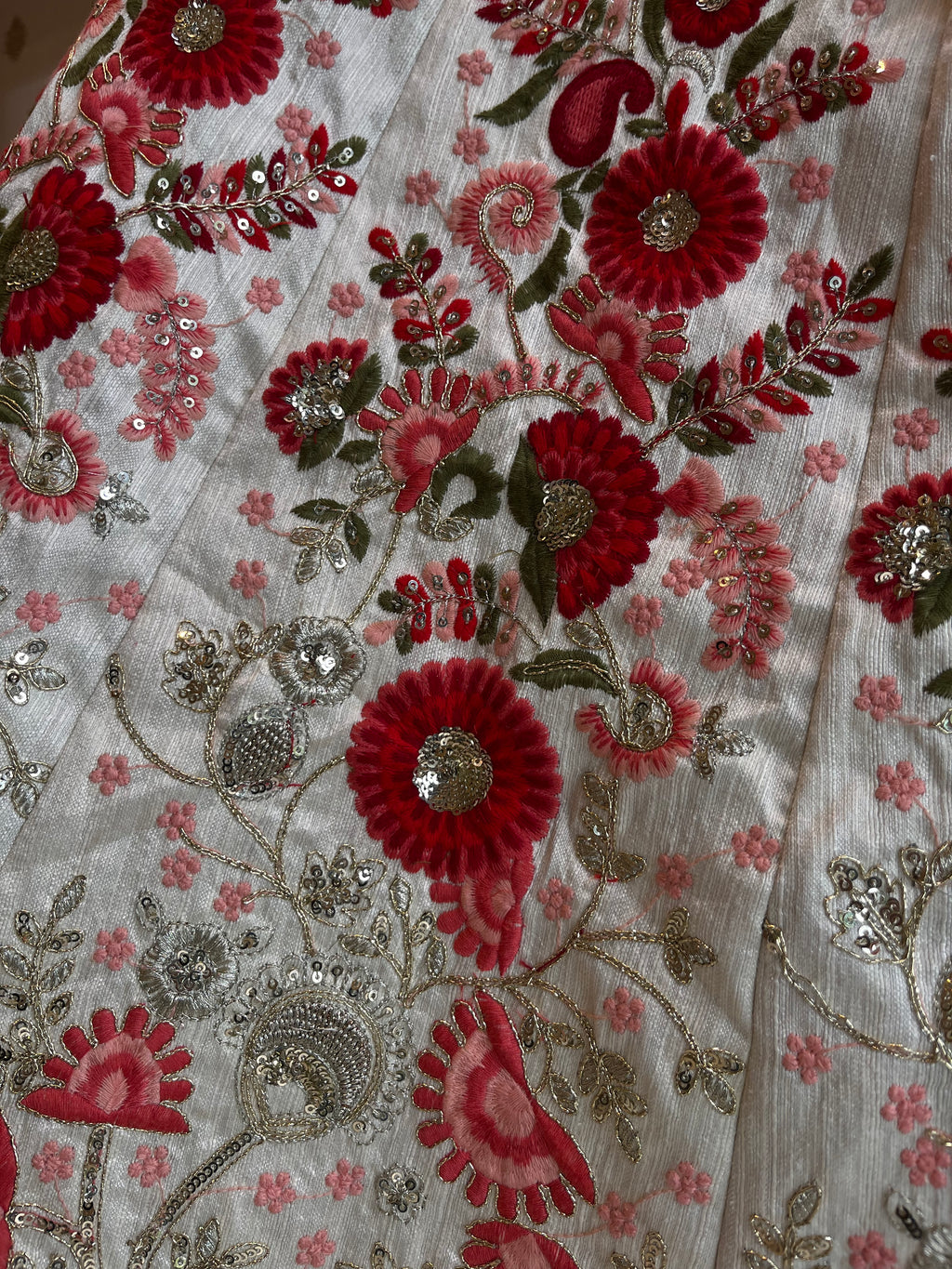 Floral Ivory lehenga set