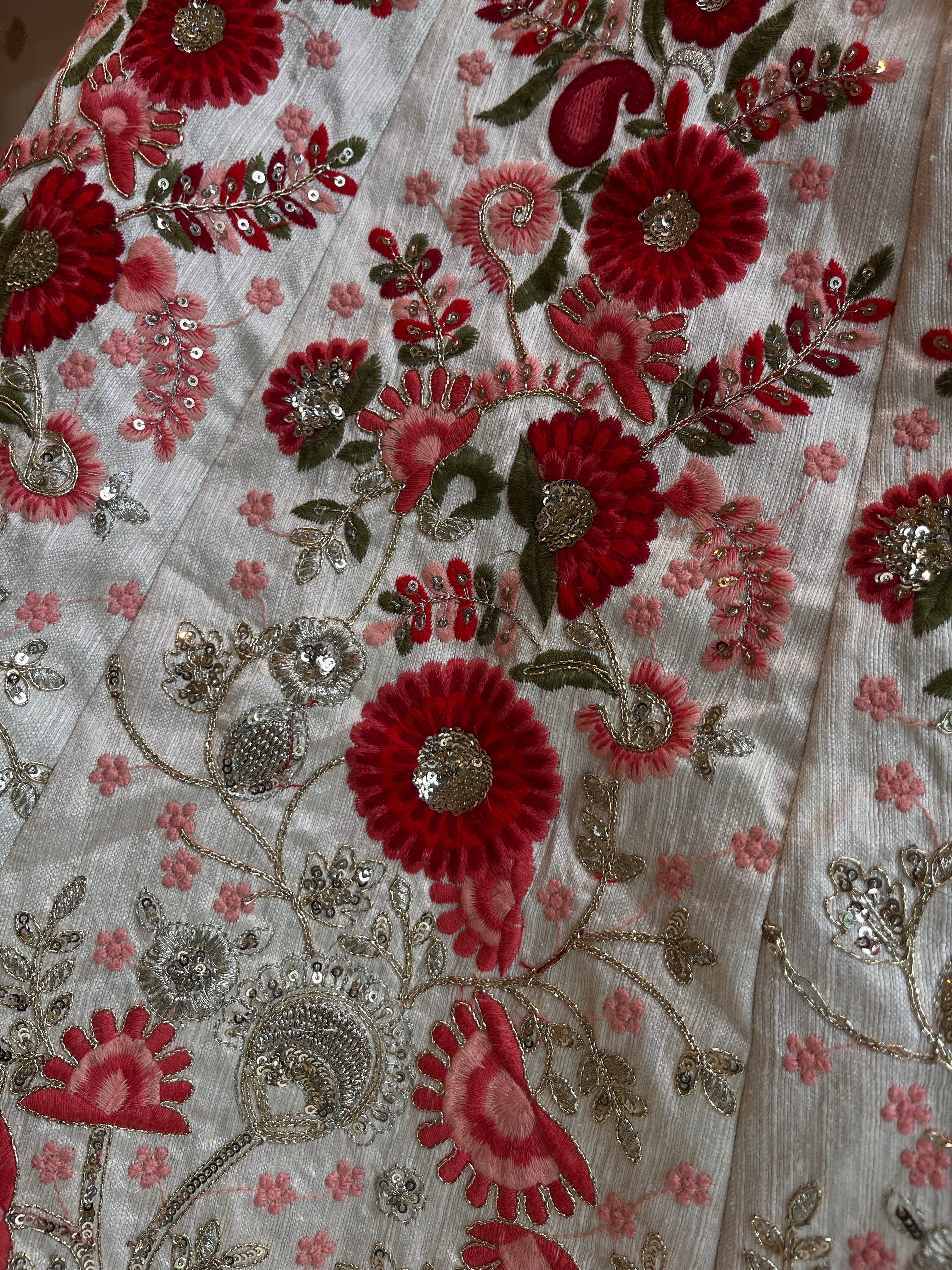 Floral Ivory lehenga set
