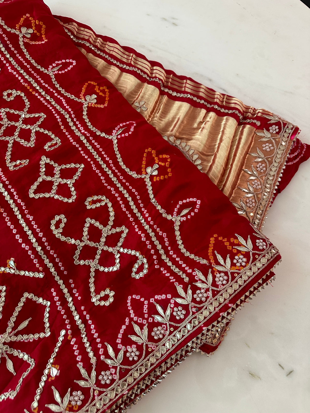 Pure Gajji Silk Saree