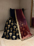 Navy Blue Lehenga Set