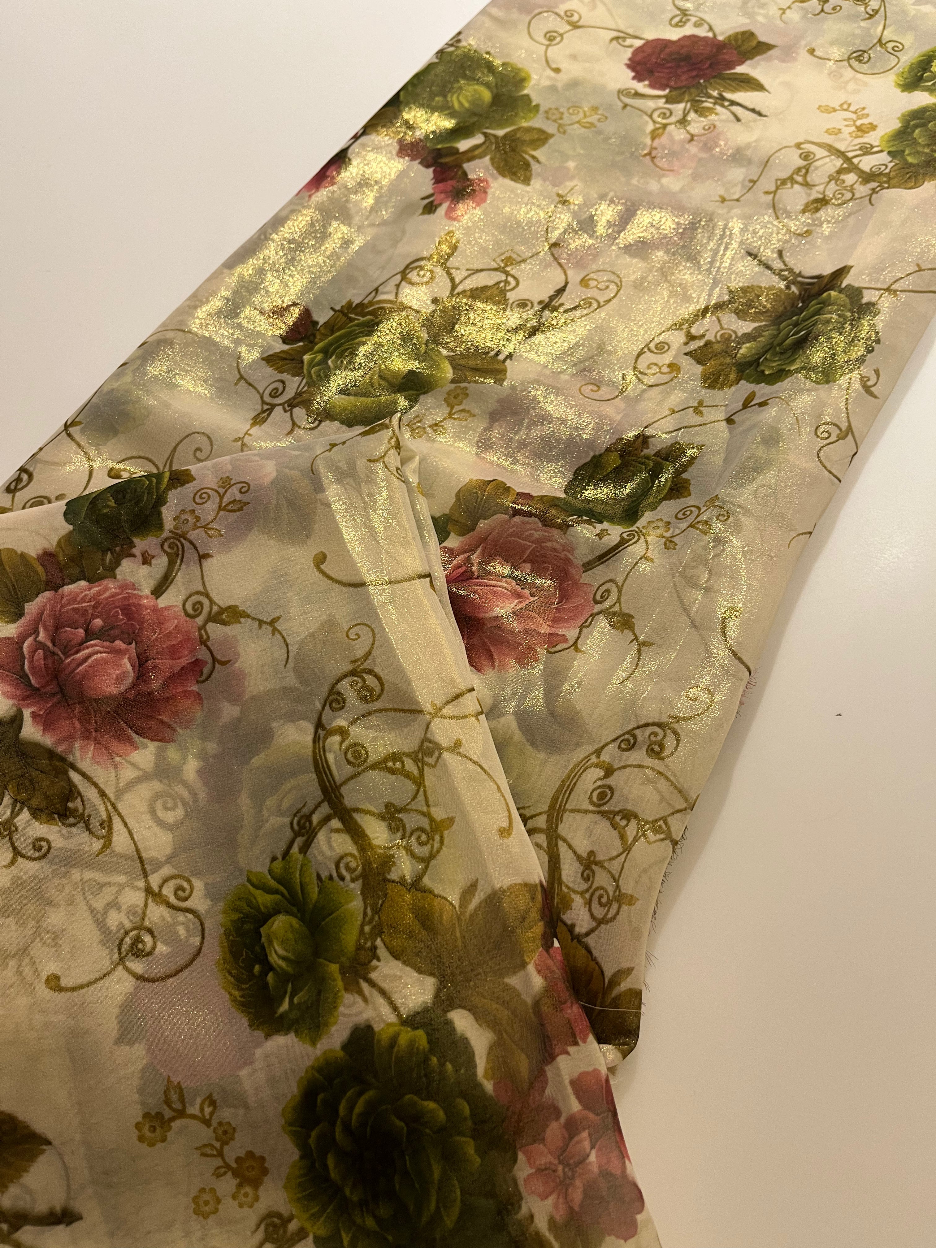 Pure Chiffon Glam Floral saree