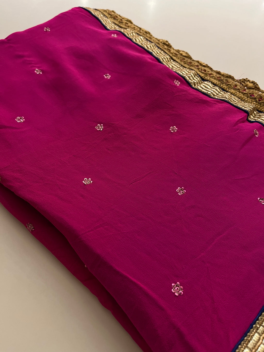 Raani Pink Georgette Saree