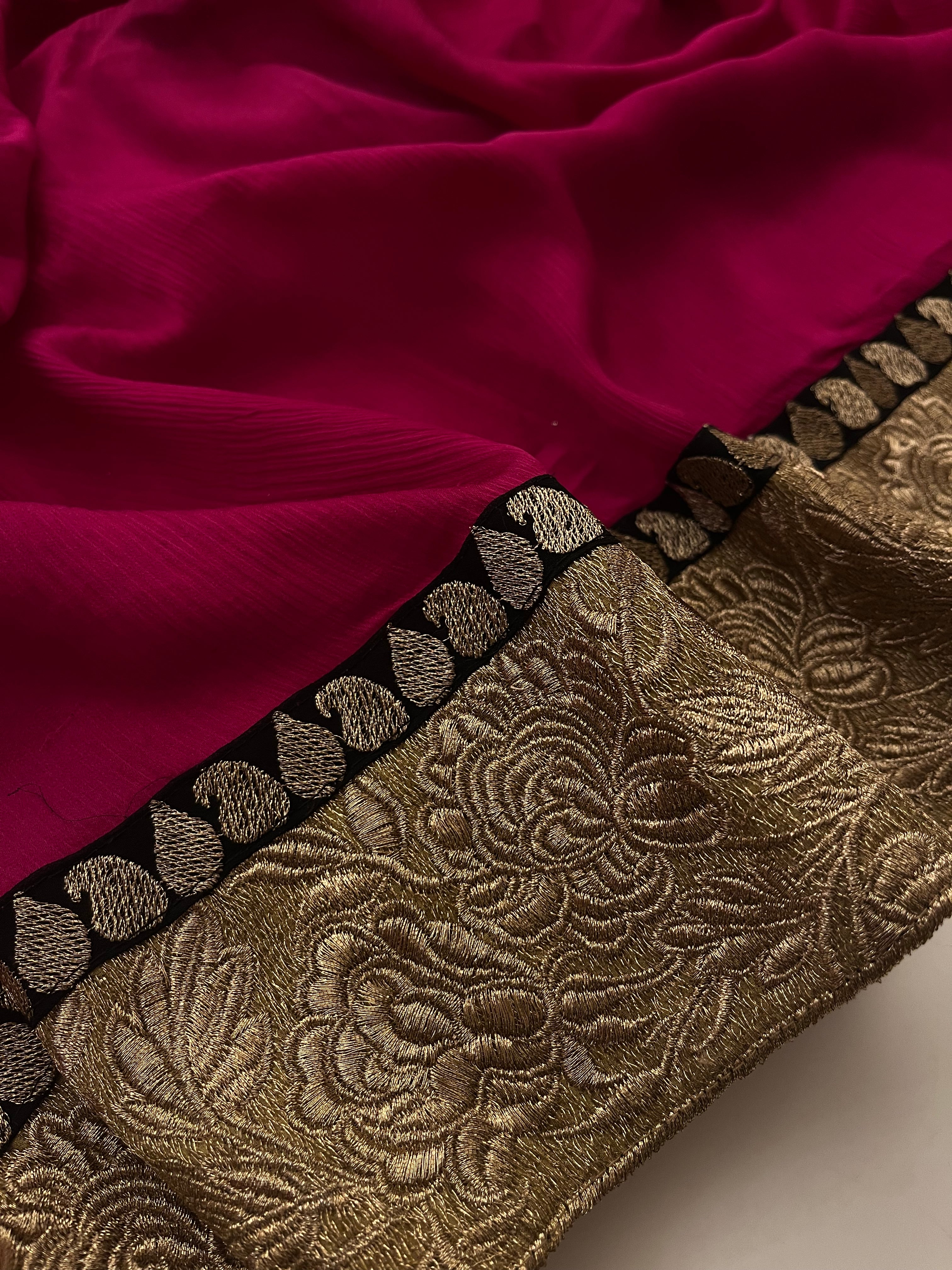 The Magenta Glam Saree