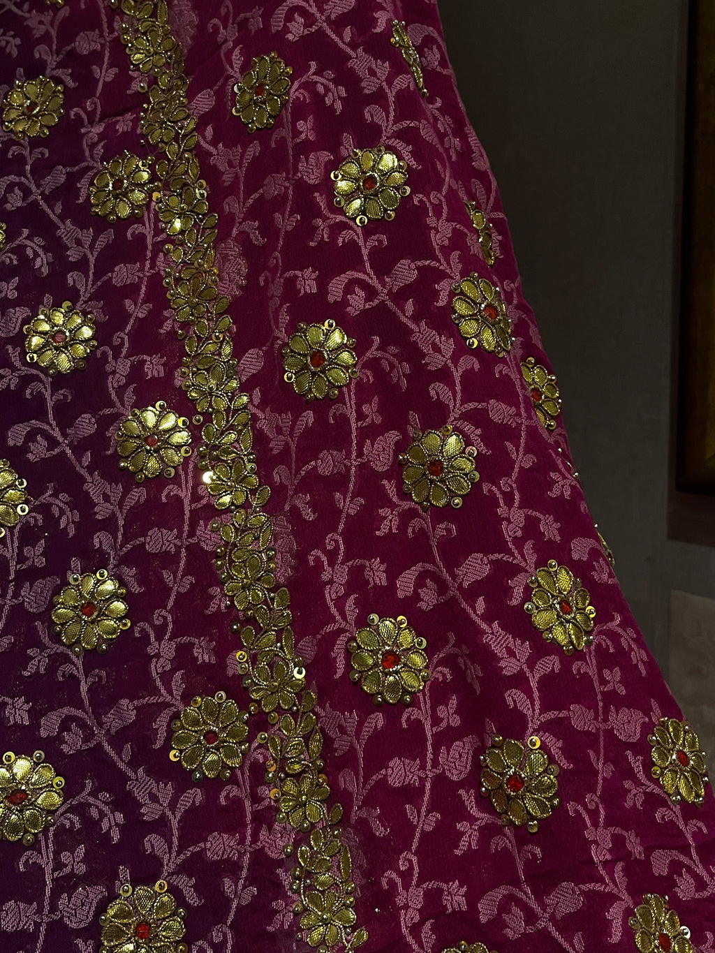 Traditional Chanderi silk Lehenga Set