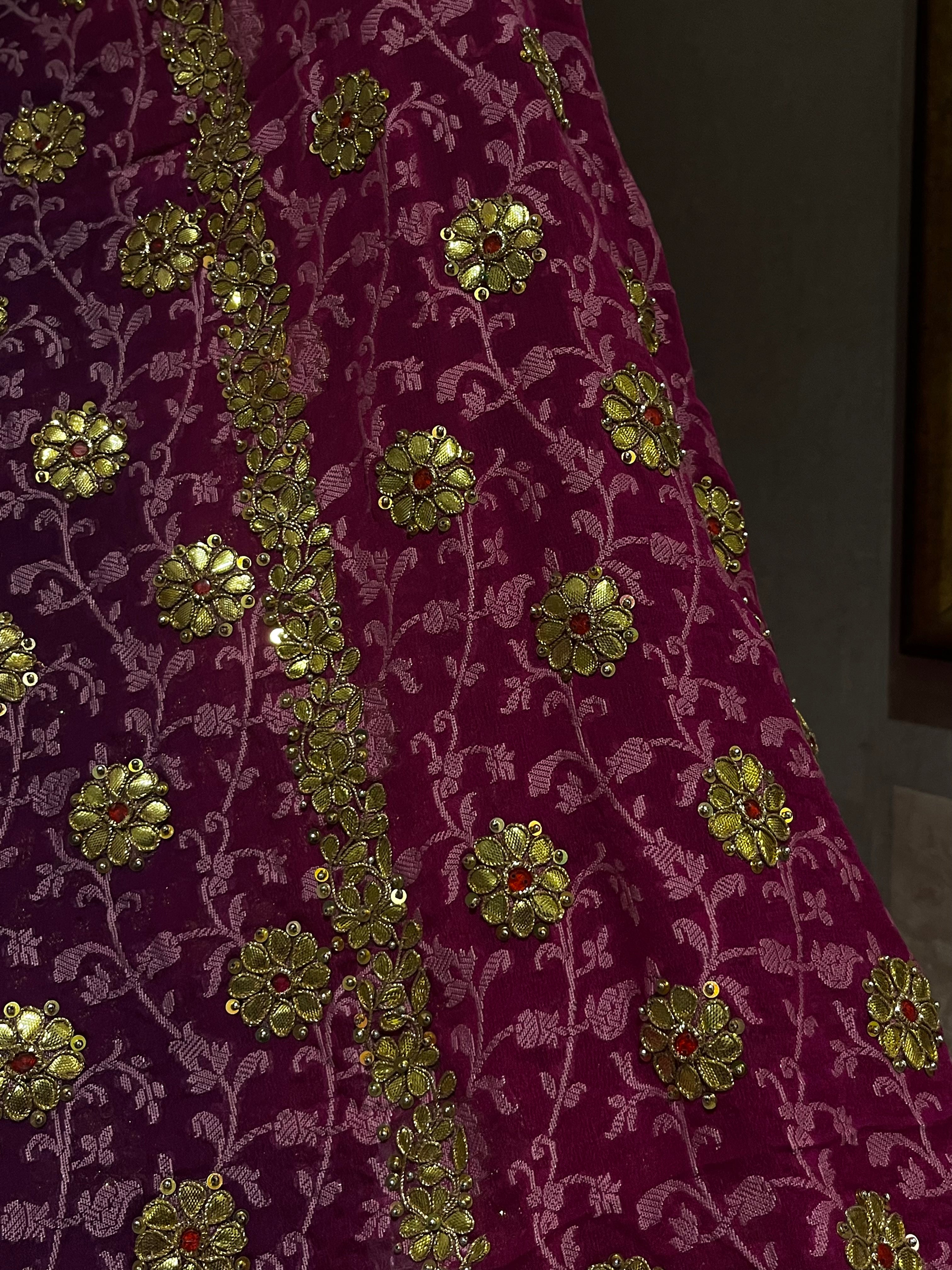 Traditional Chanderi silk Lehenga Set