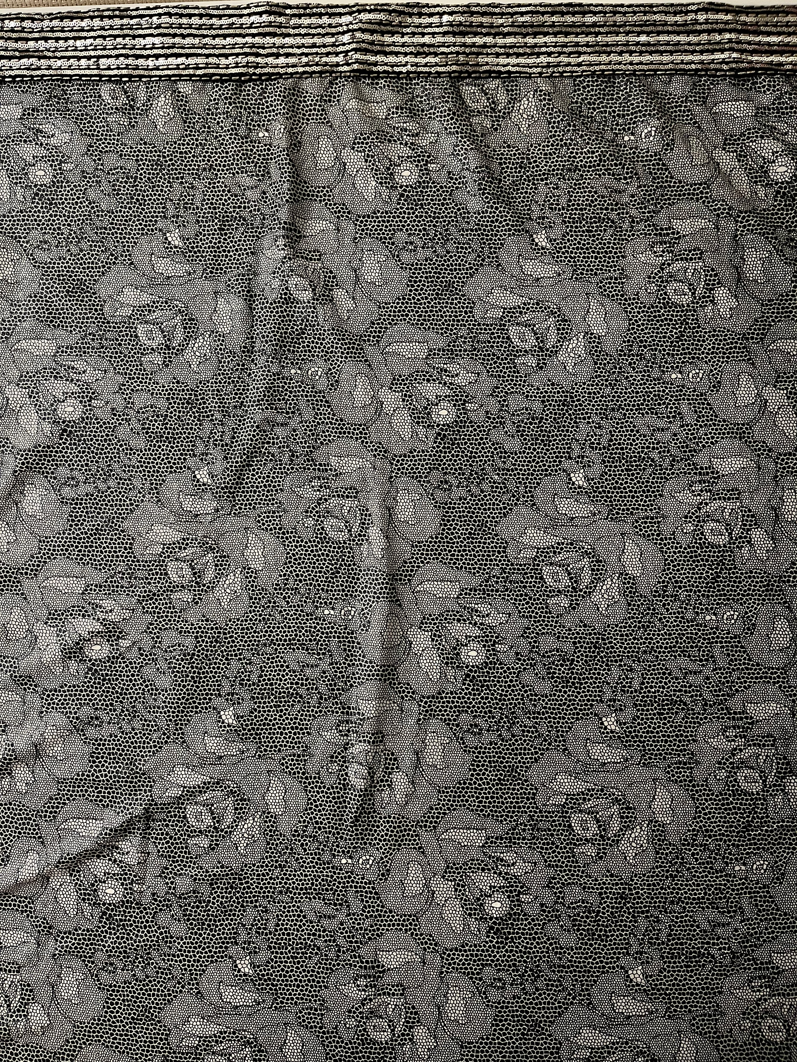 Black Net Butterfly Saree