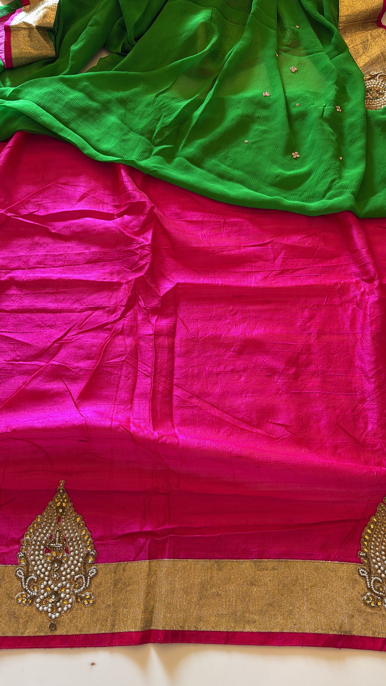 Pure platinum double diamond chiffon