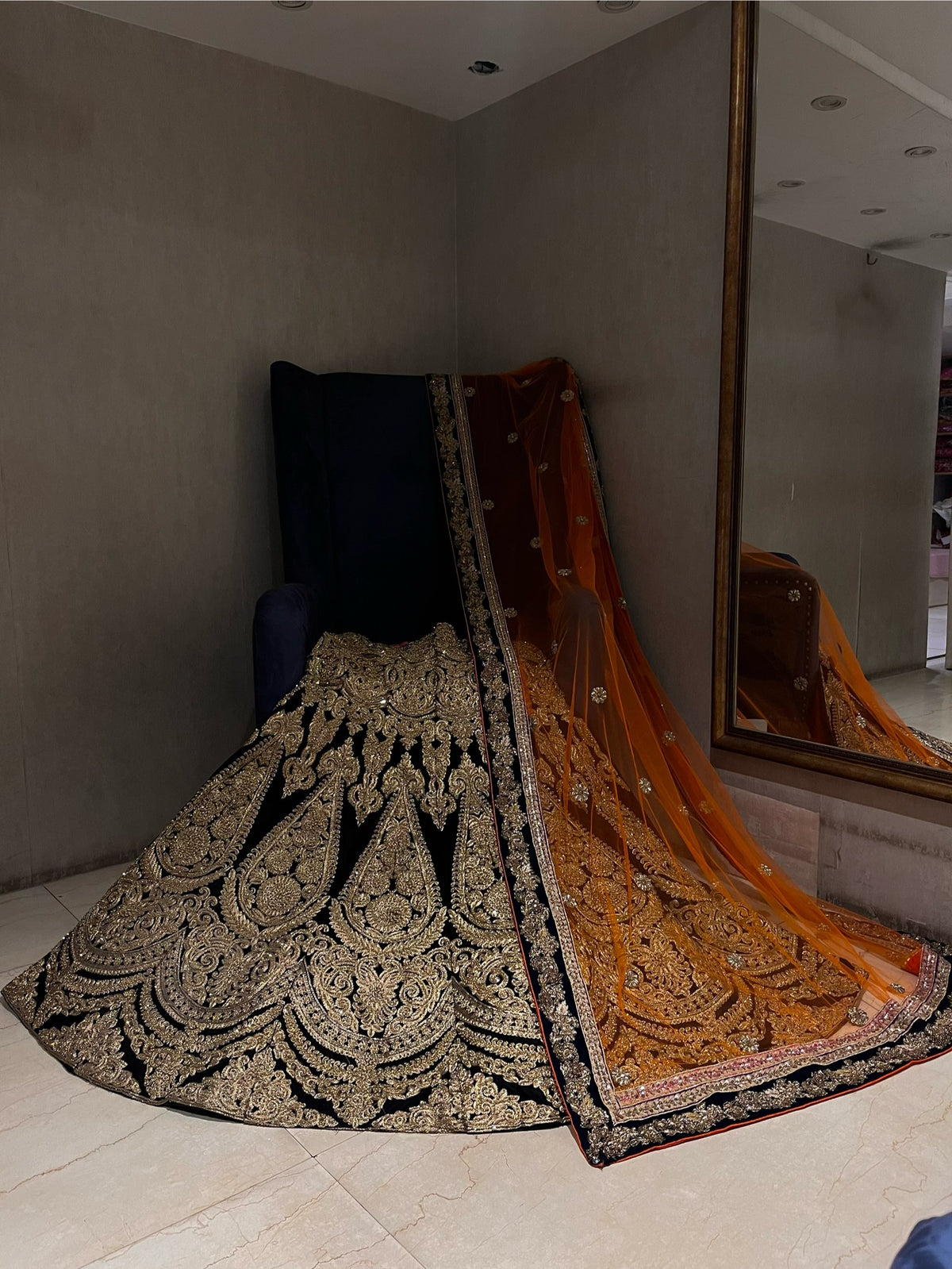 Mughal Style bridal lehenga set