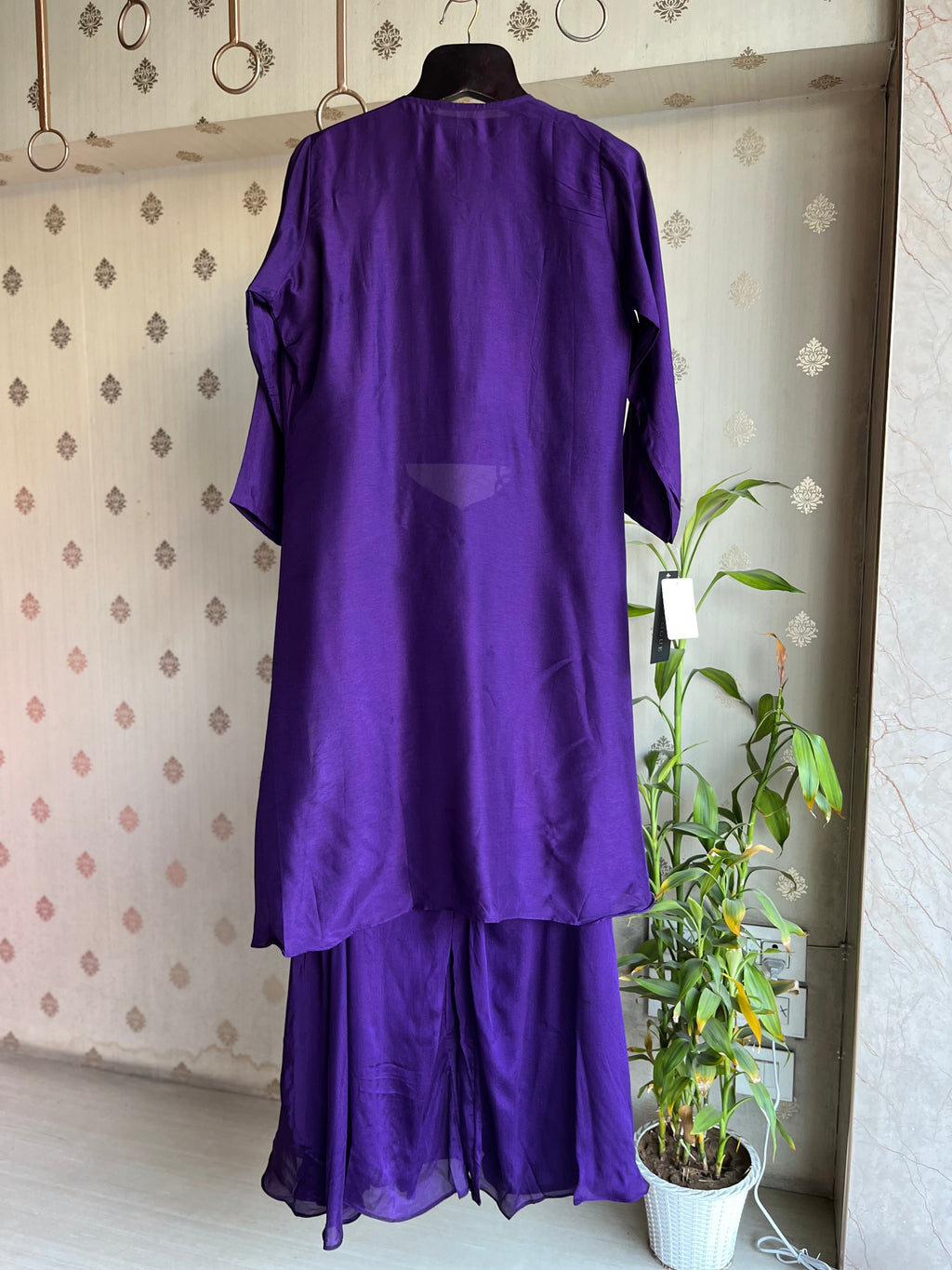 Purple Indo-Western Set