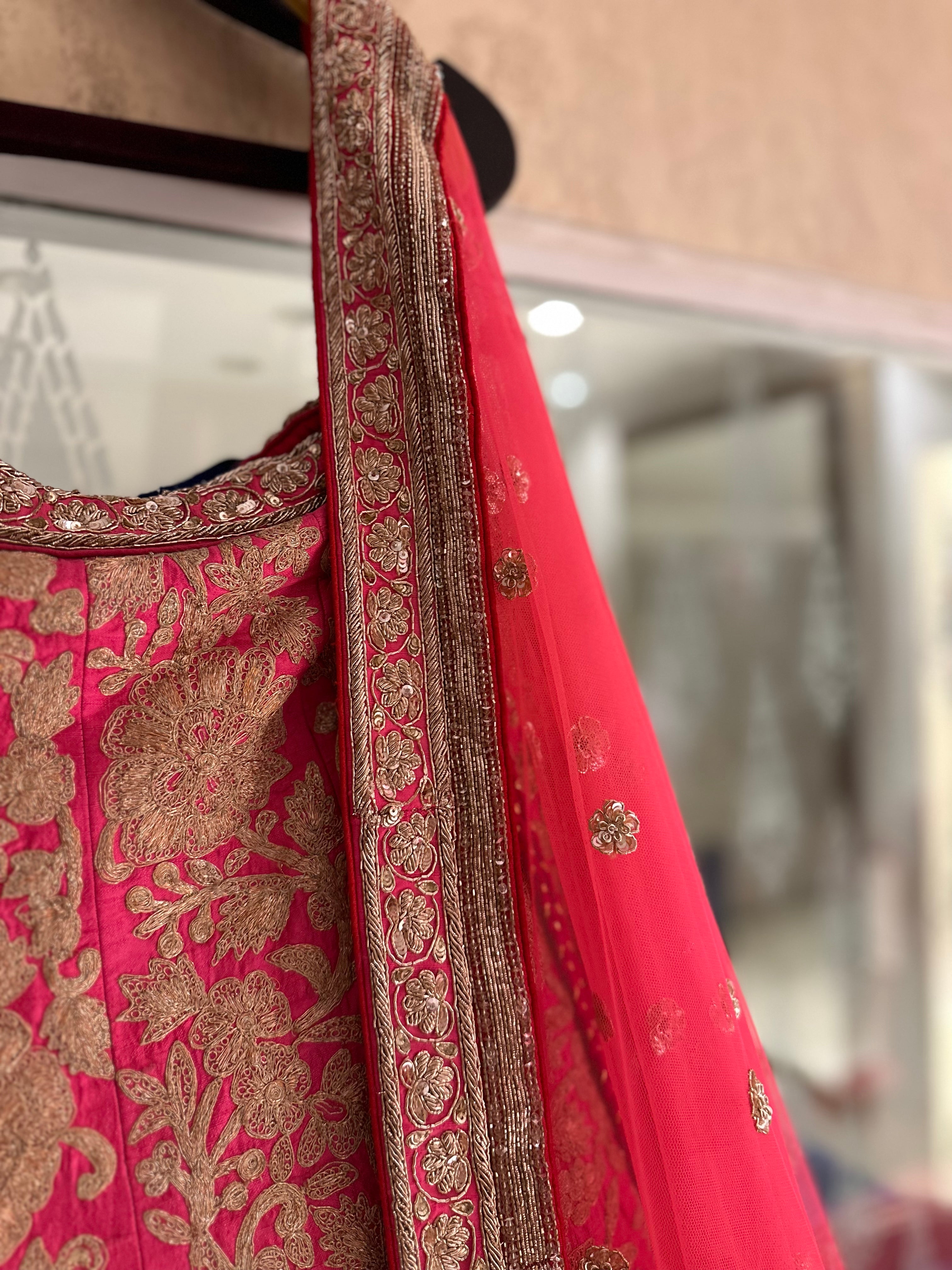 Classy and Subtle handwork lehenga