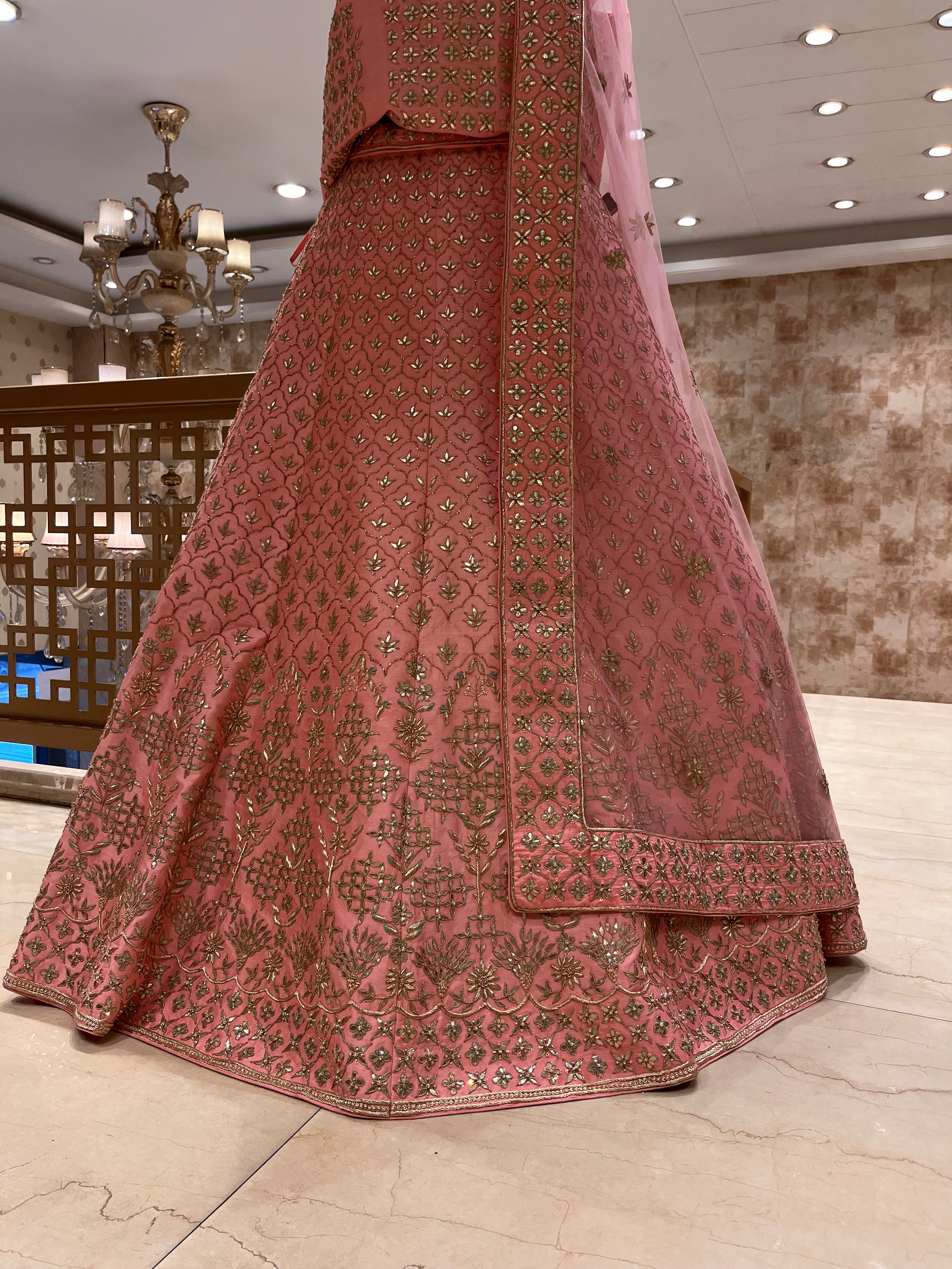 Jaipuri Bindori Bridal Lehenga set