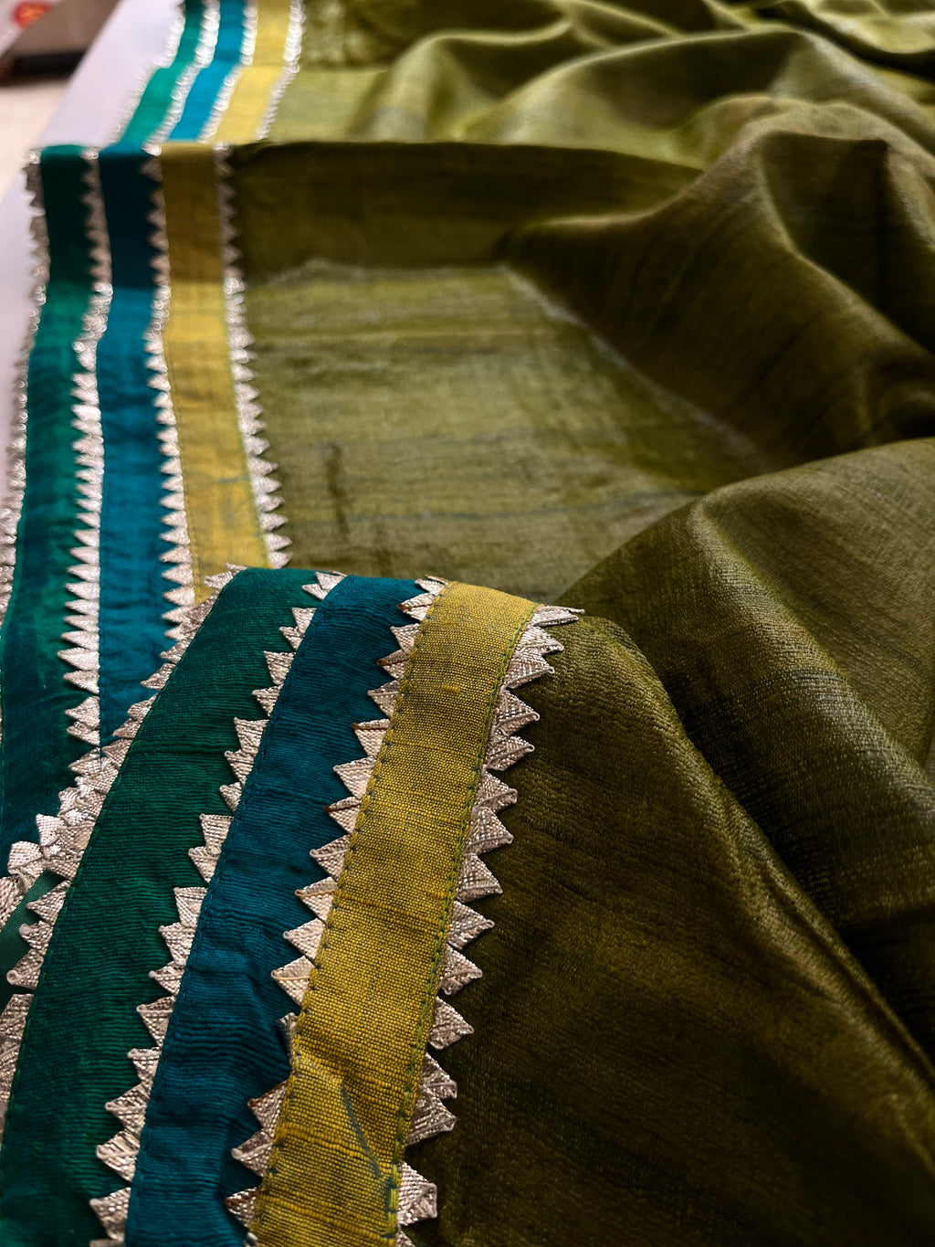 Raw mango silk saree