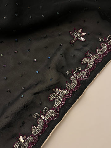 Black Cocktail Saree