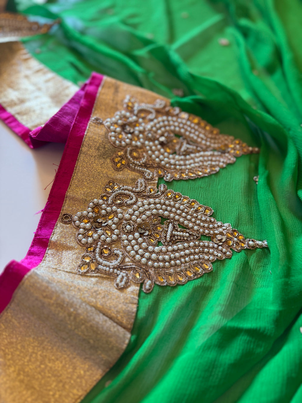 Pure platinum double diamond chiffon