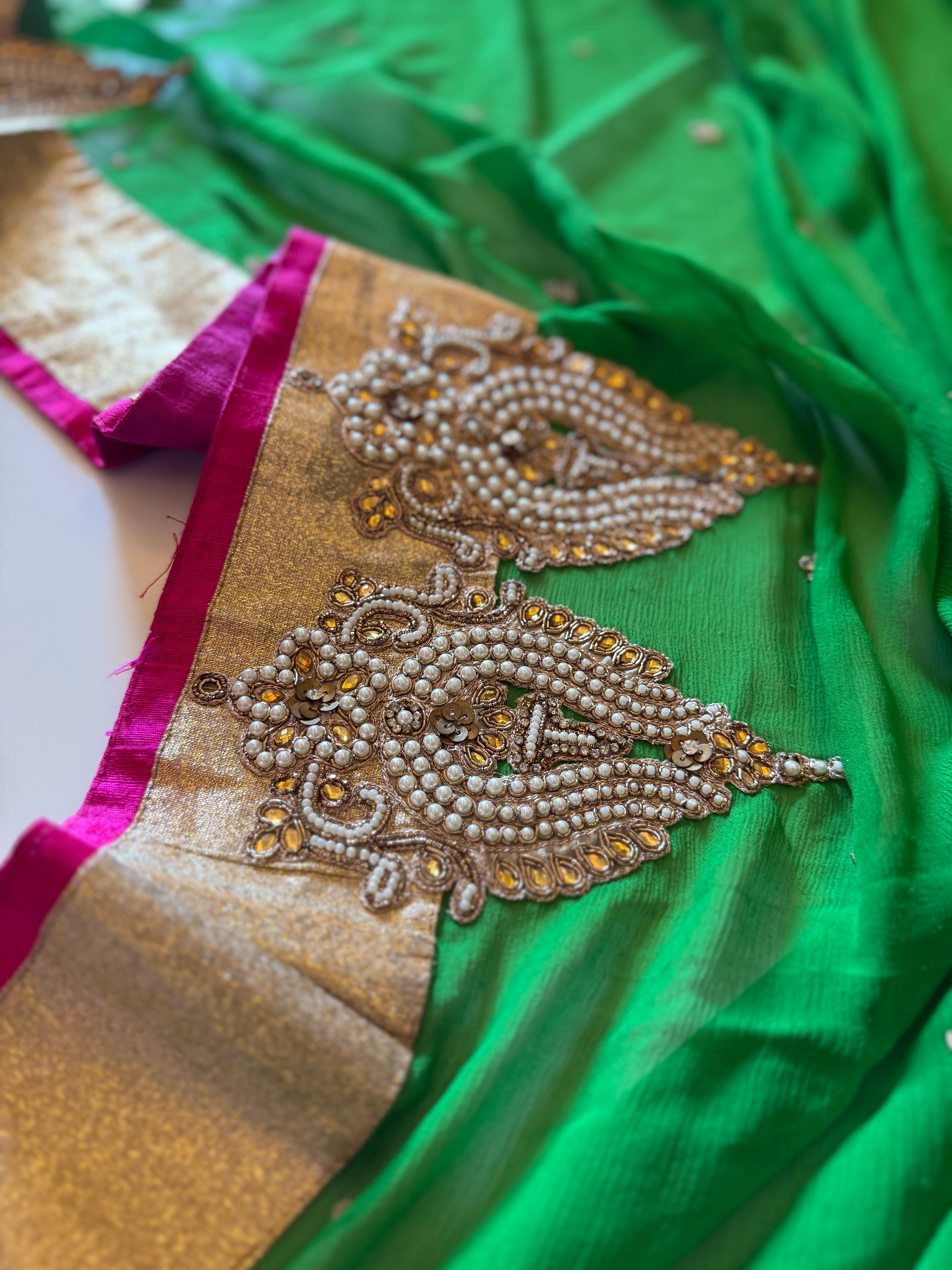 Pure platinum double diamond chiffon
