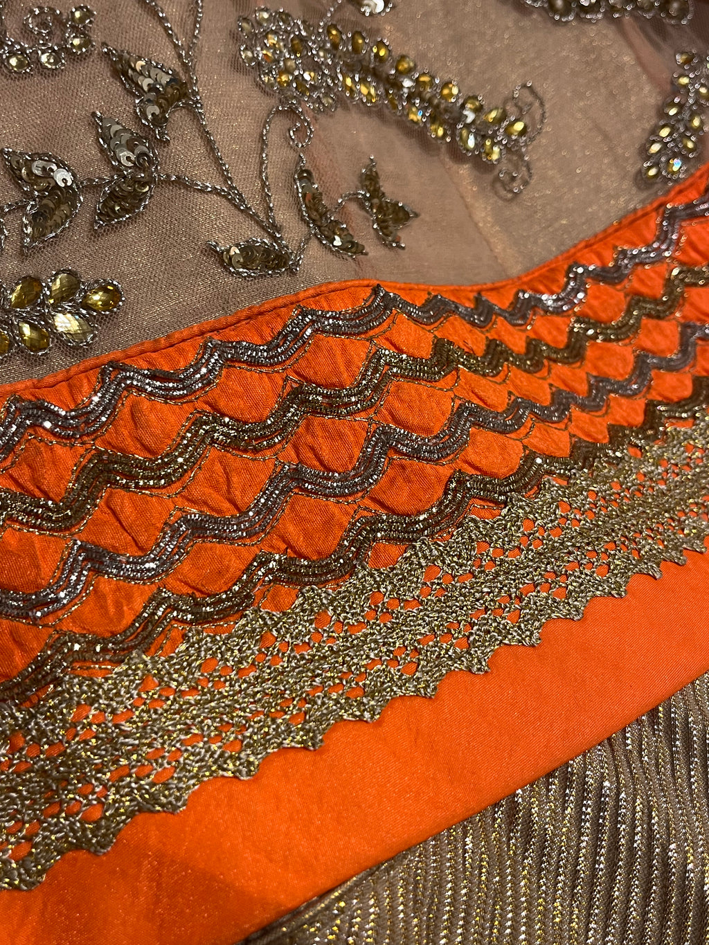 Crème Lehenga set