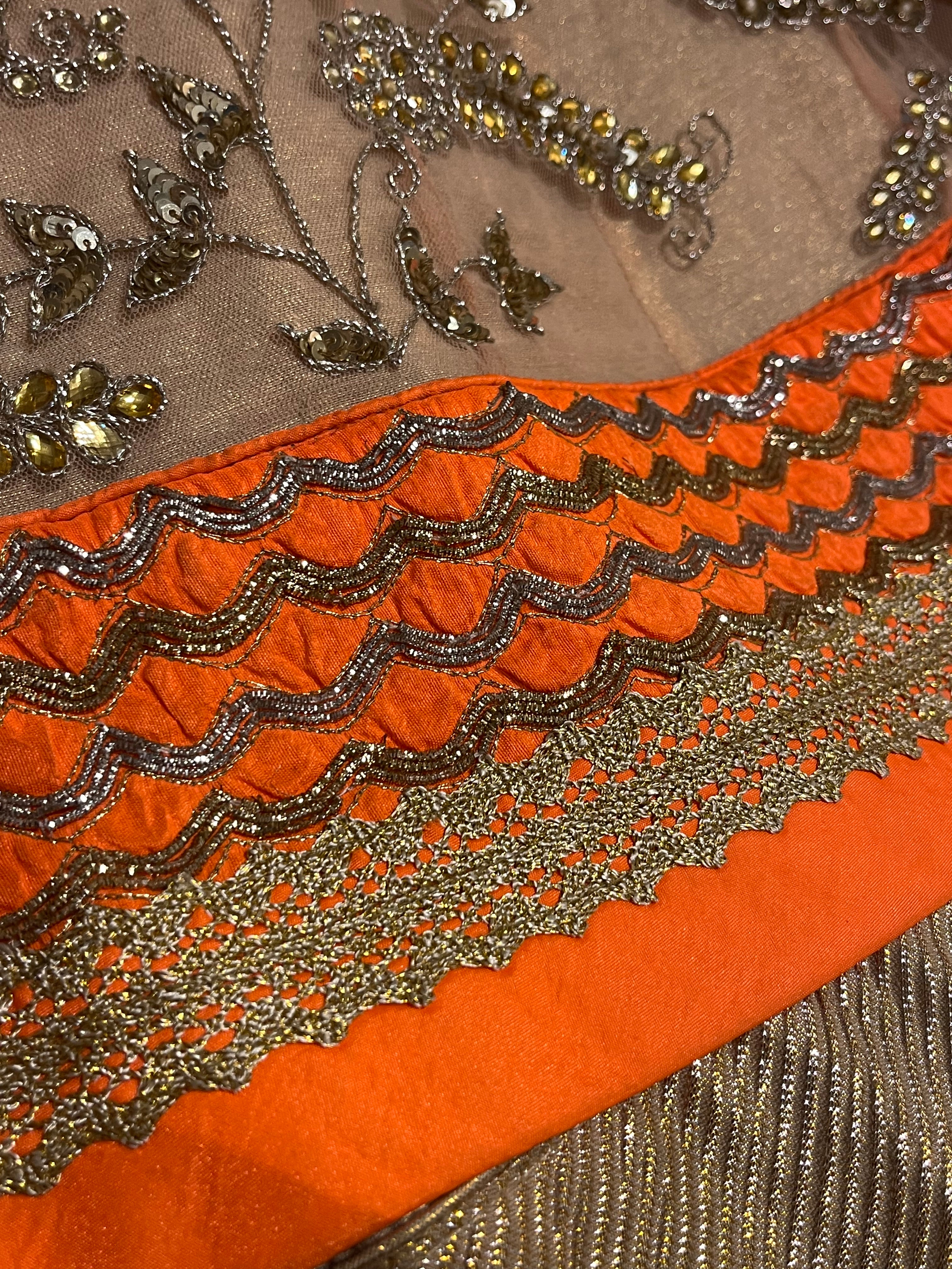 Crème Lehenga set