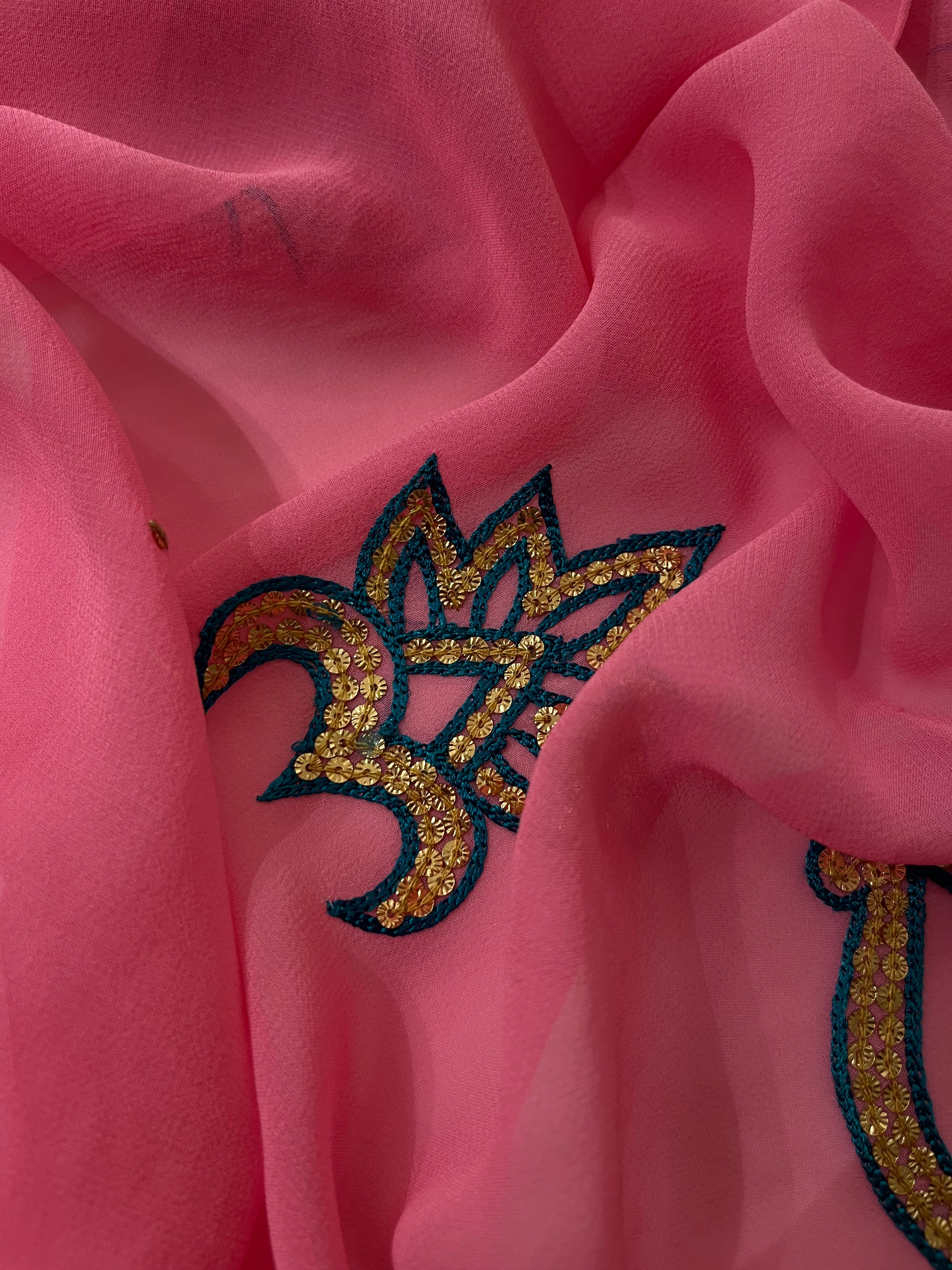 Georgette & Silk Patch Saree