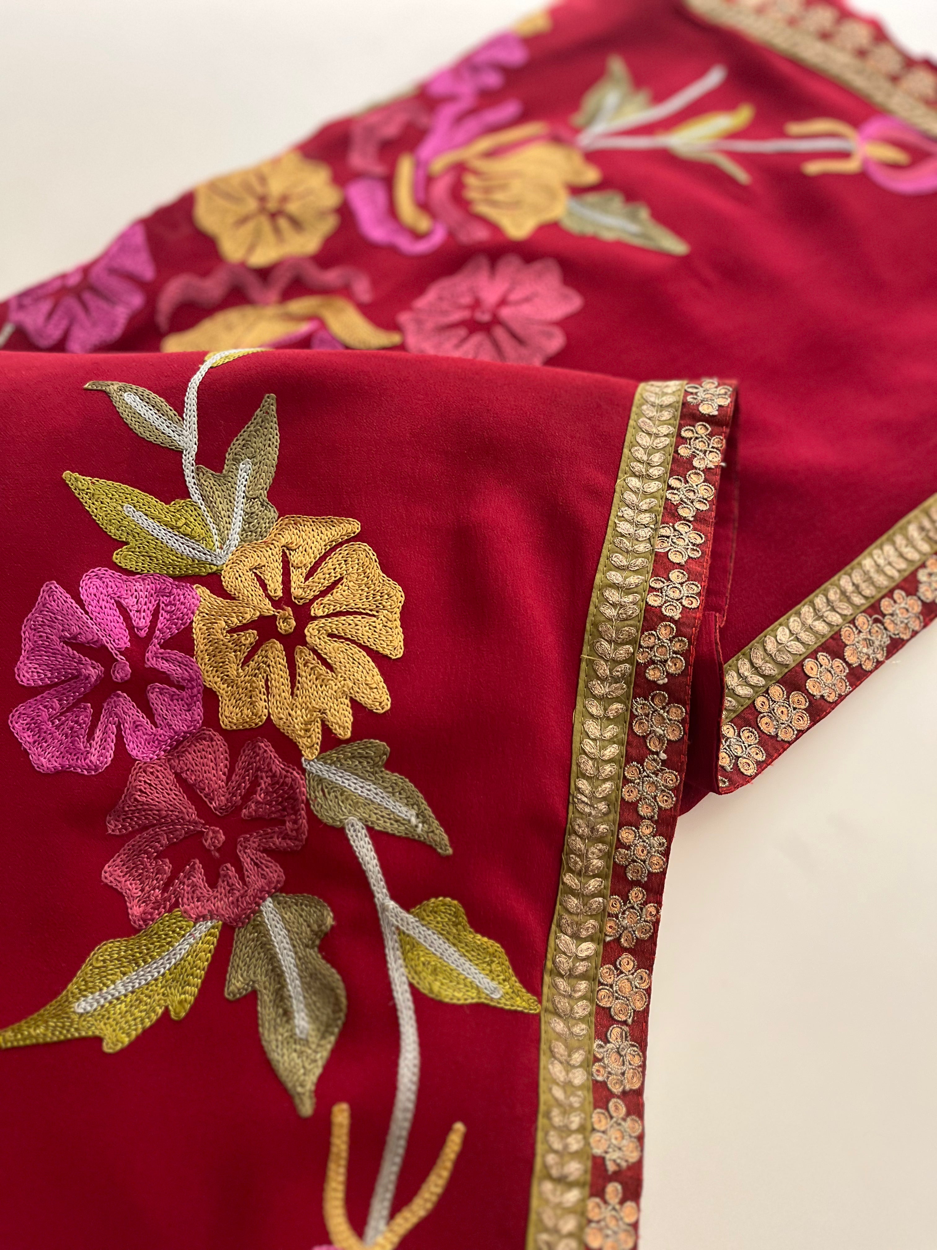 Floral Georgette Saree