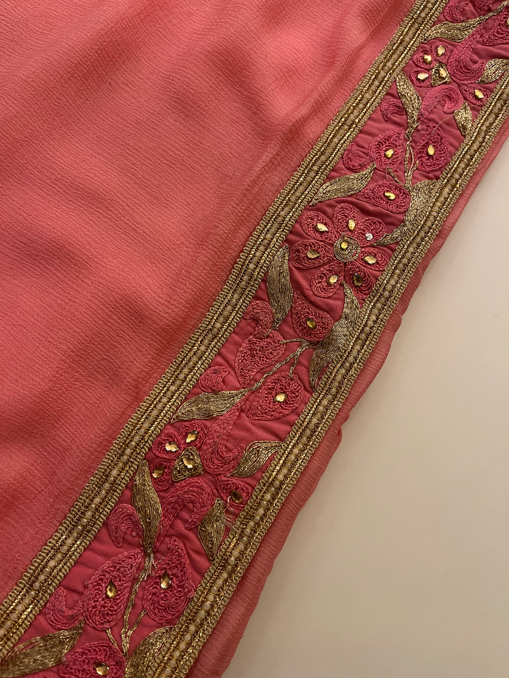 Strawberry Pink Saree