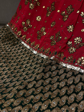 Jaipuri Gerua Lehenga Set
