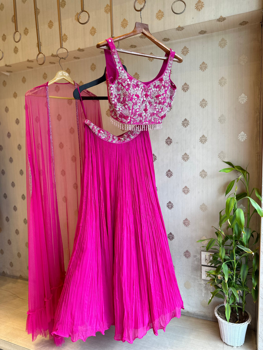 Hot Pink Indo Western