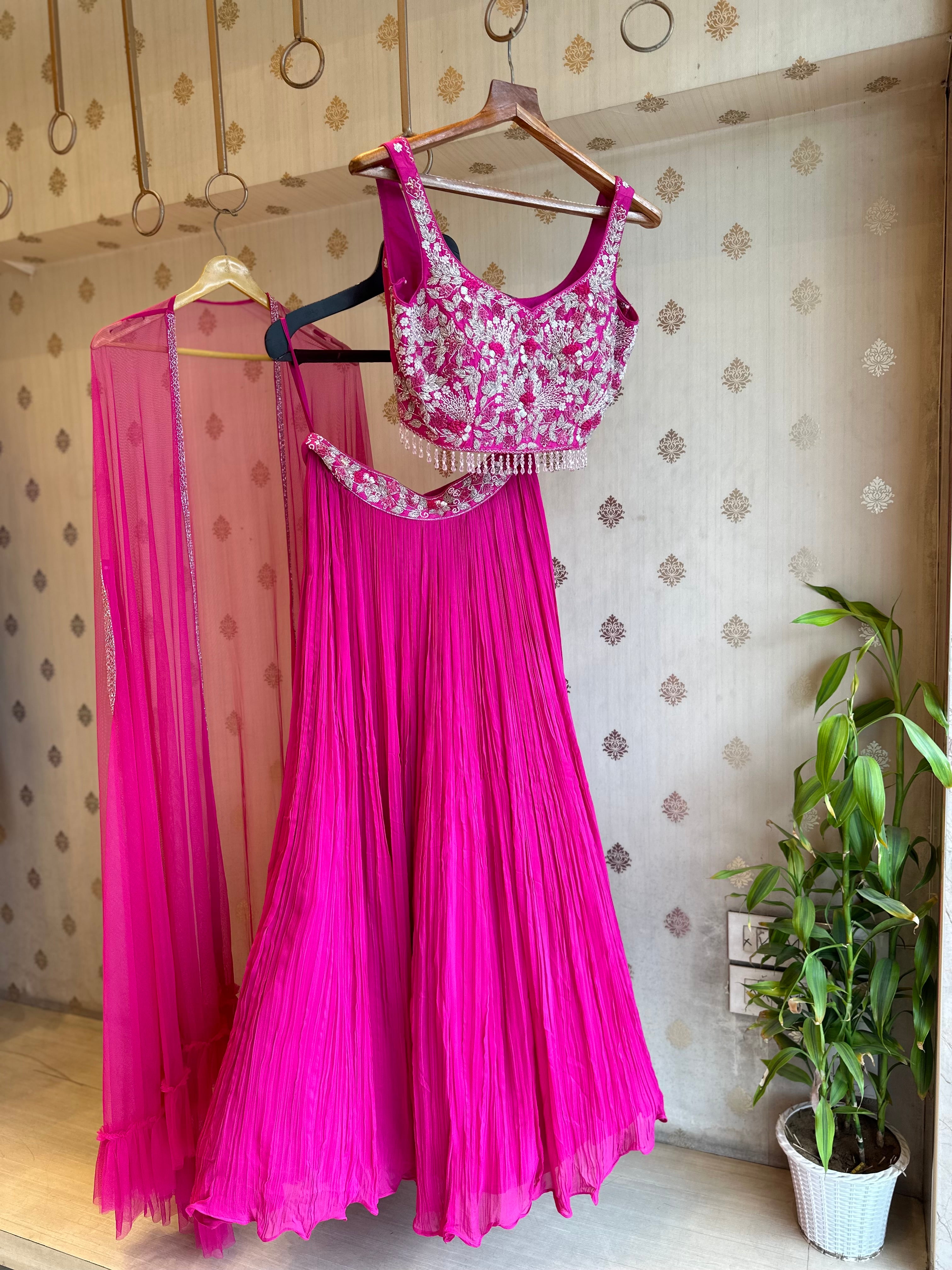 Hot Pink Indo Western