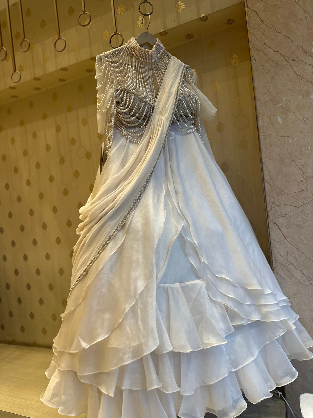 Romance Pearls Indo Western