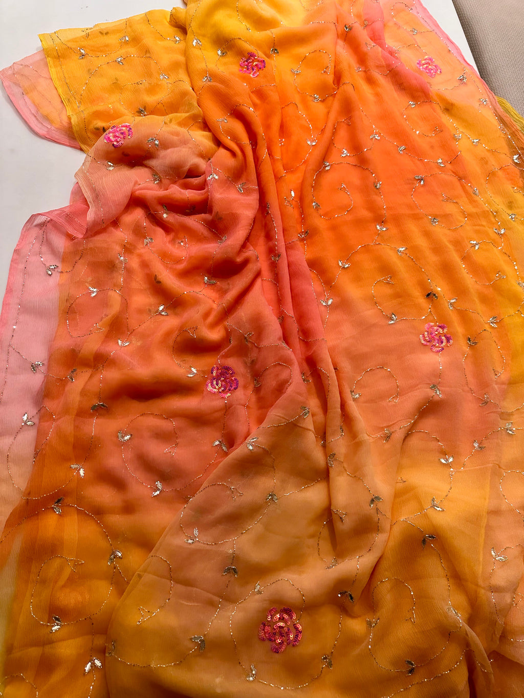 Raas Chiffon Saree