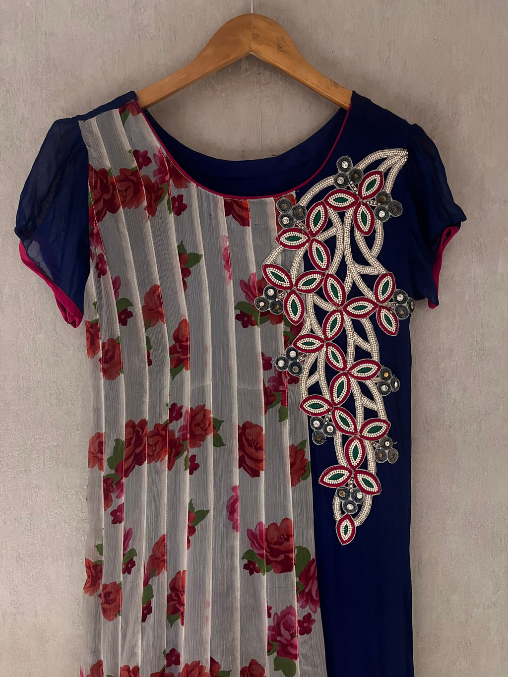 Pure chiffon Anarkali Style Kurta