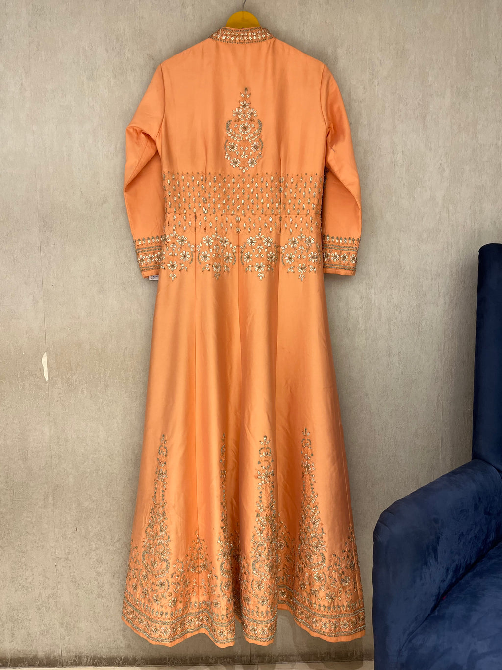 Peach Silk Gown