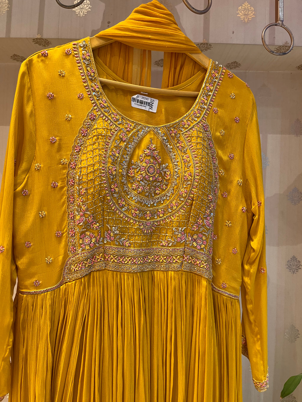 Mustard Yellow Anarkali