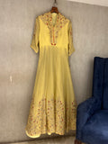 Lemon Yellow Anarkali
