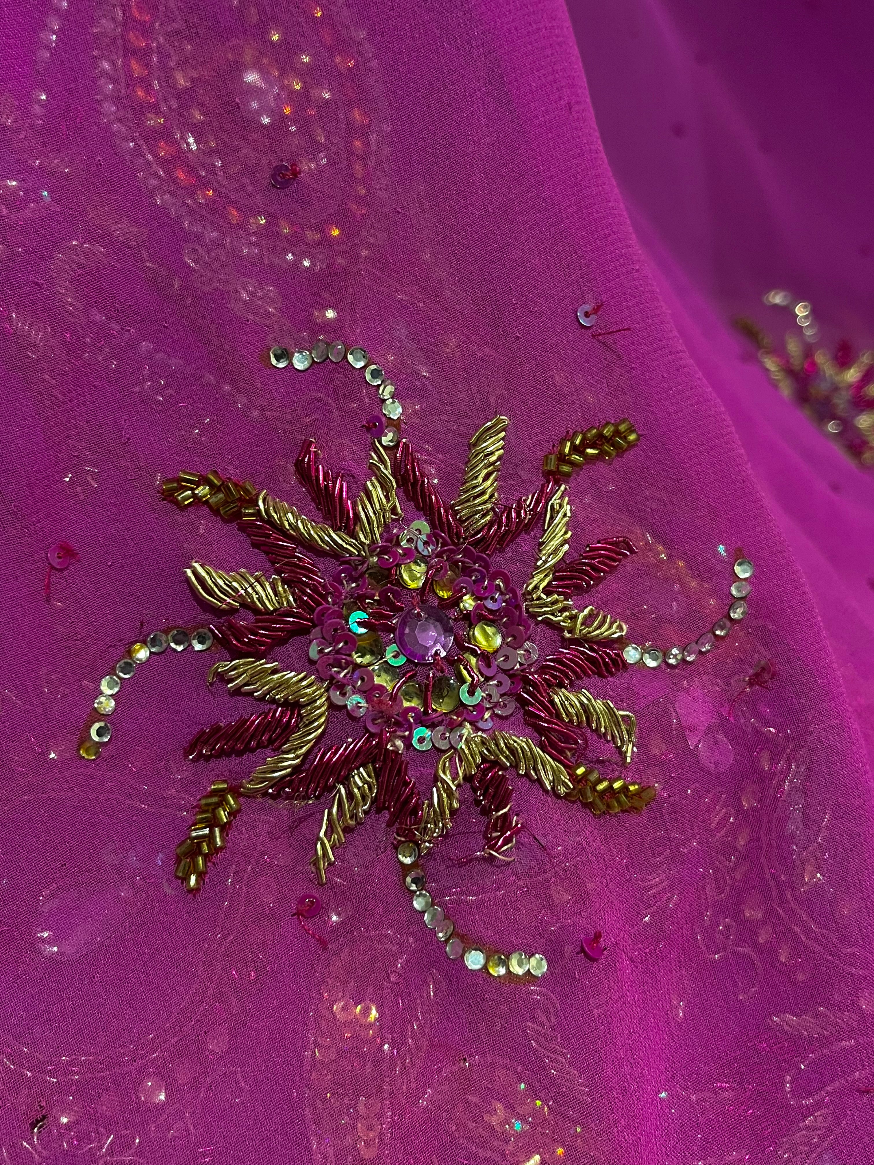 Gilded Mauve Lehenga Set