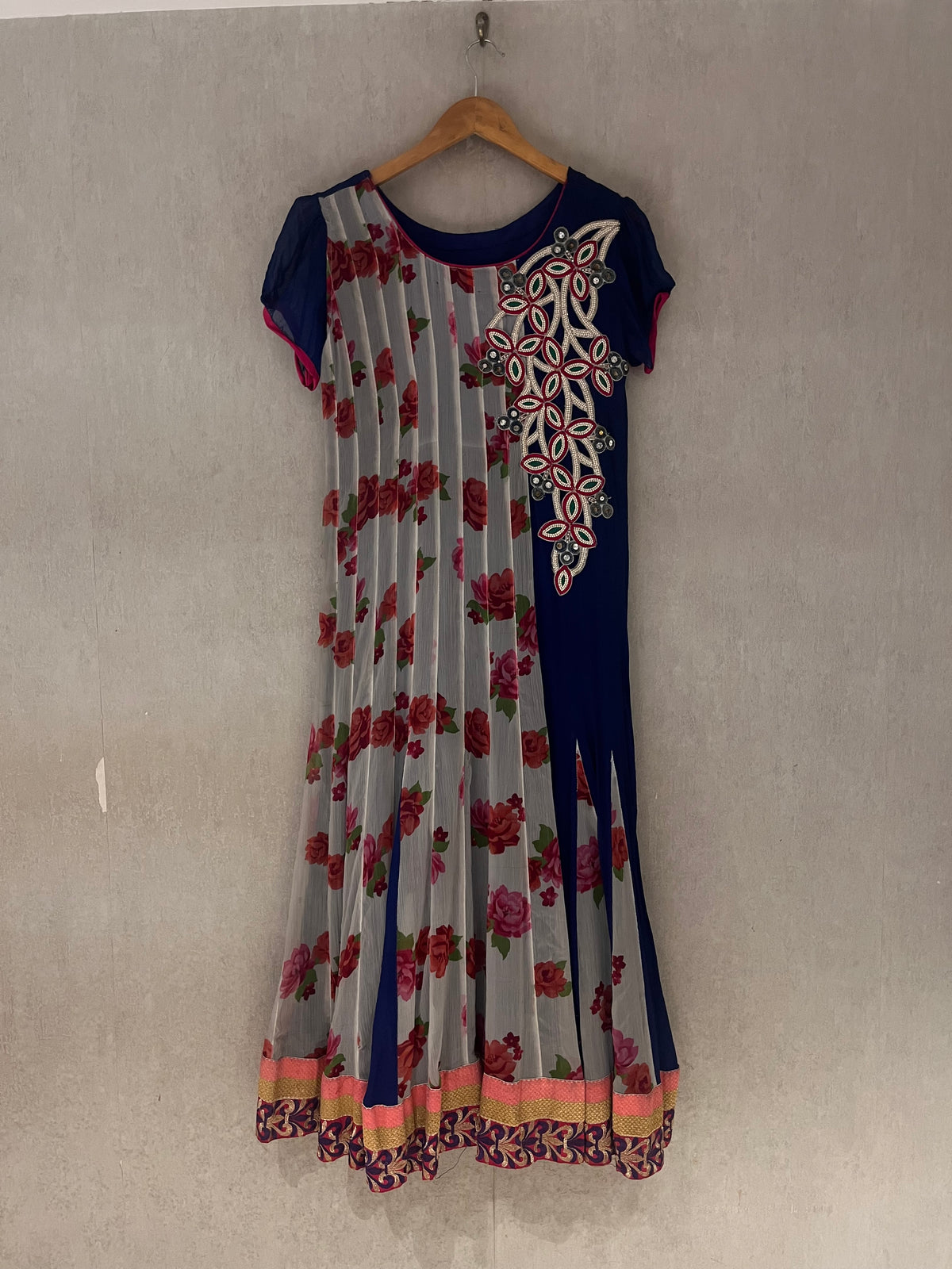 Pure chiffon Anarkali Style Kurta