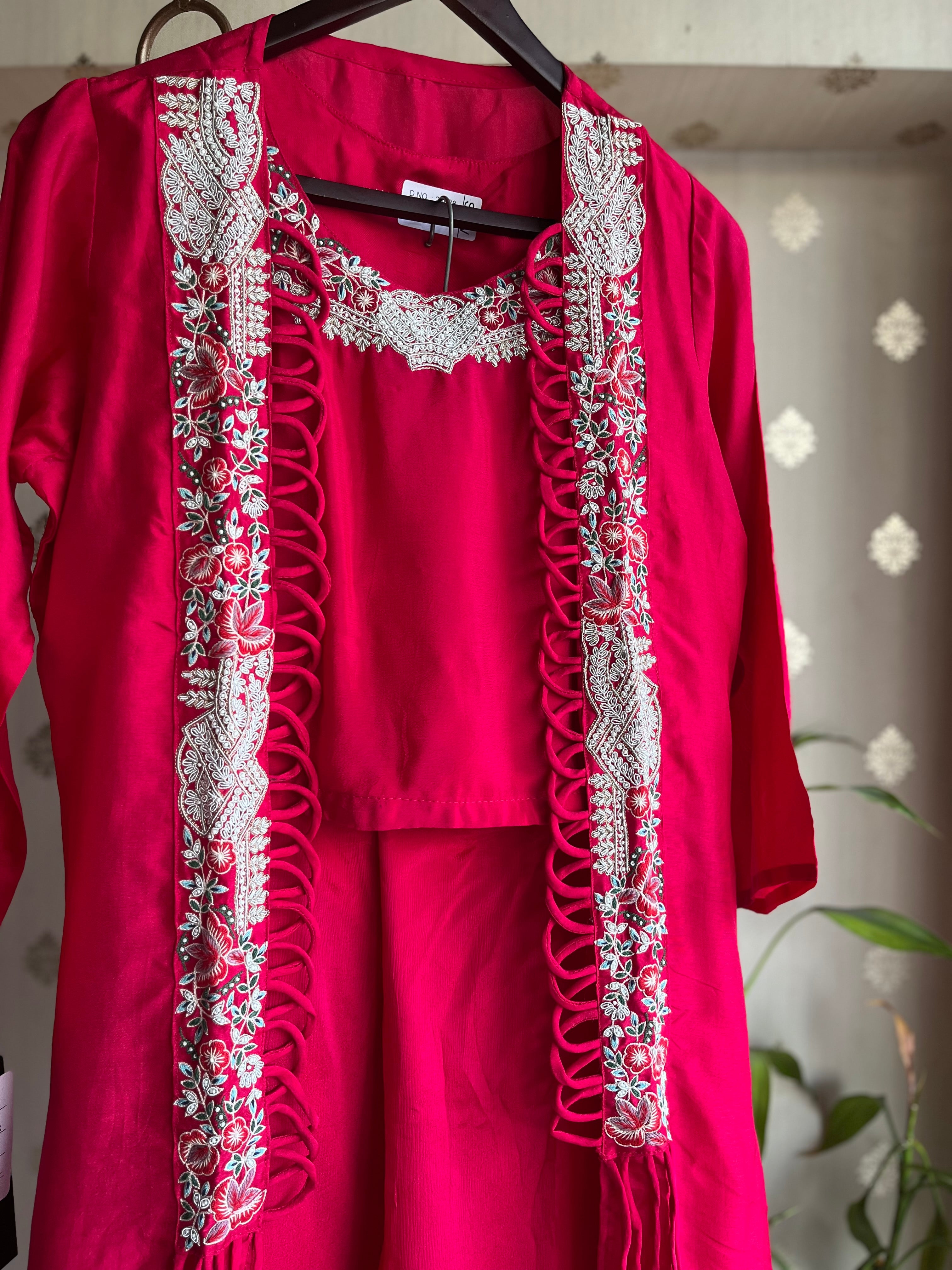 Bright Pink Indoor-Western Set